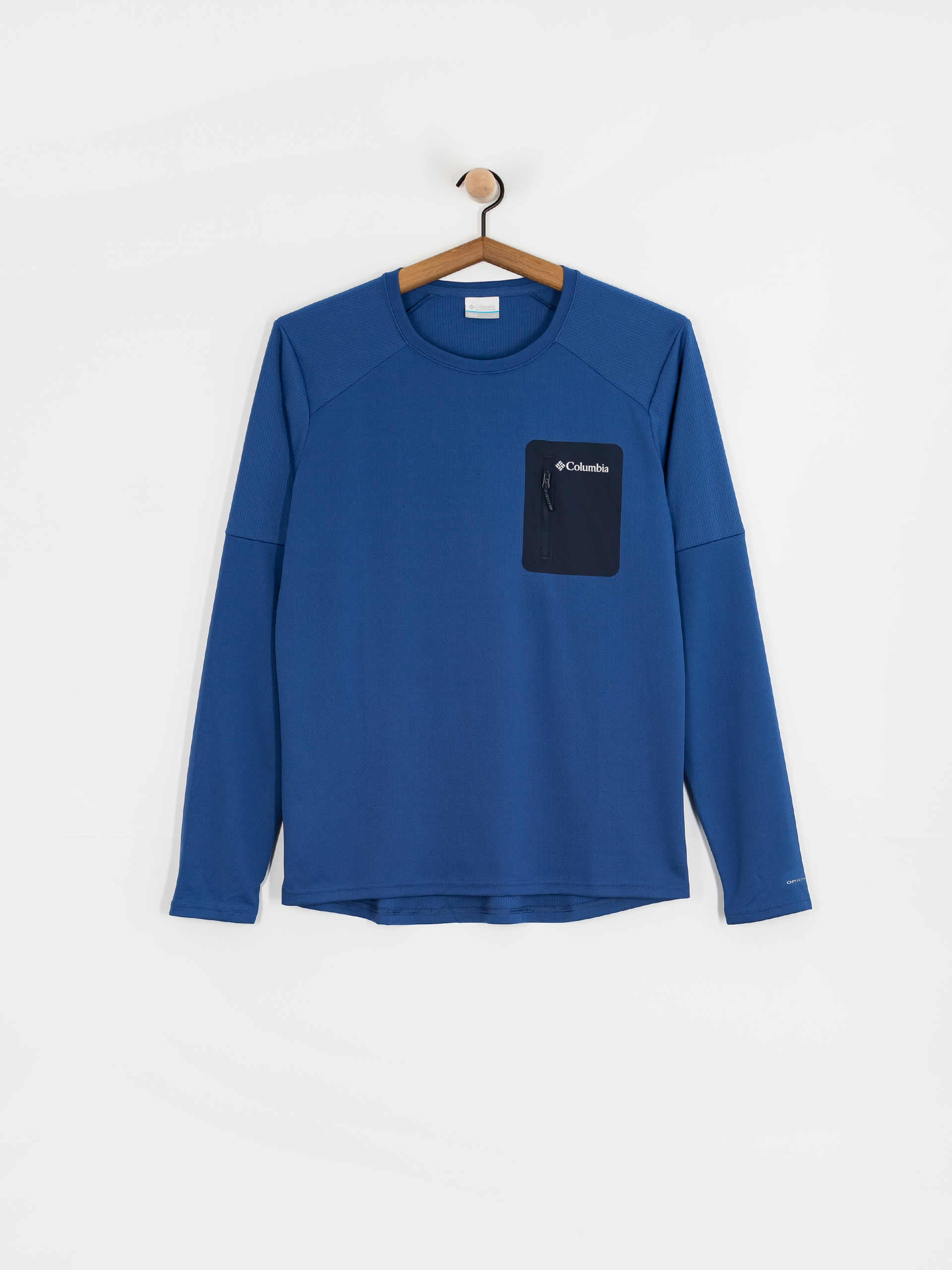 Longsleeve Columbia Tech Knit Crew (mtn blue/coll)