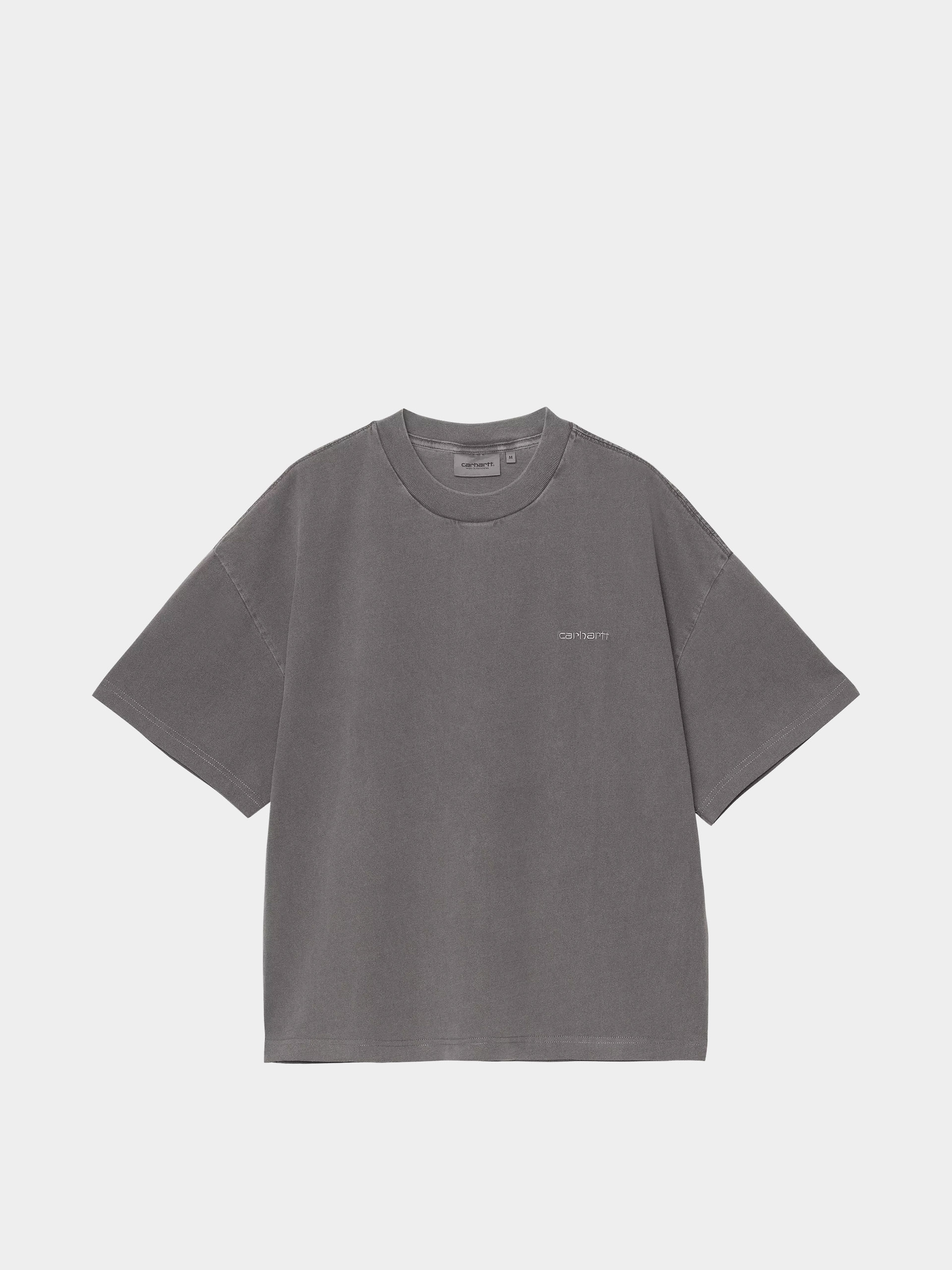 Tricou Carhartt WIP Benton (graphite/garment dyed)