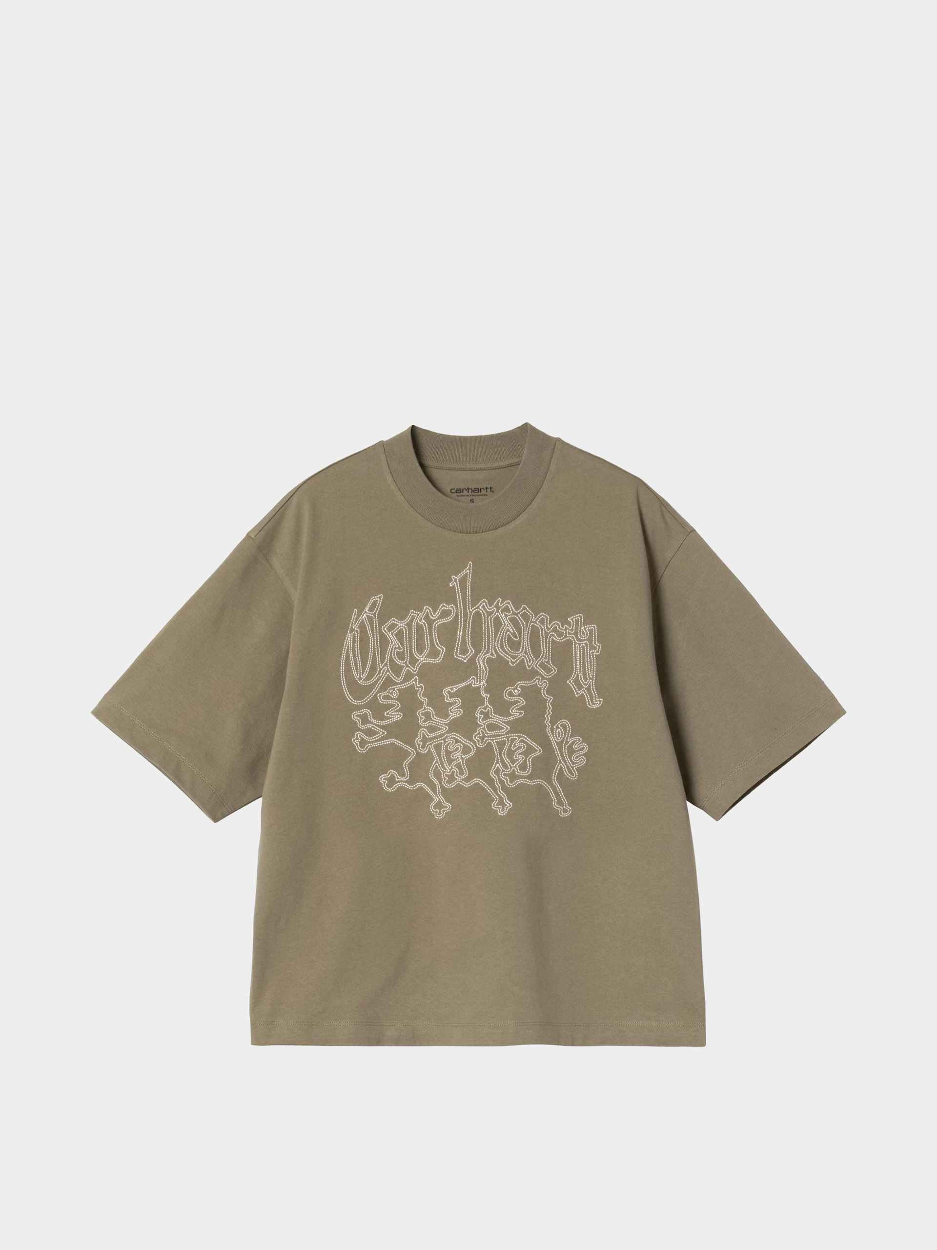 Tricou Carhartt WIP Hackwork Wmn (brass/salt)