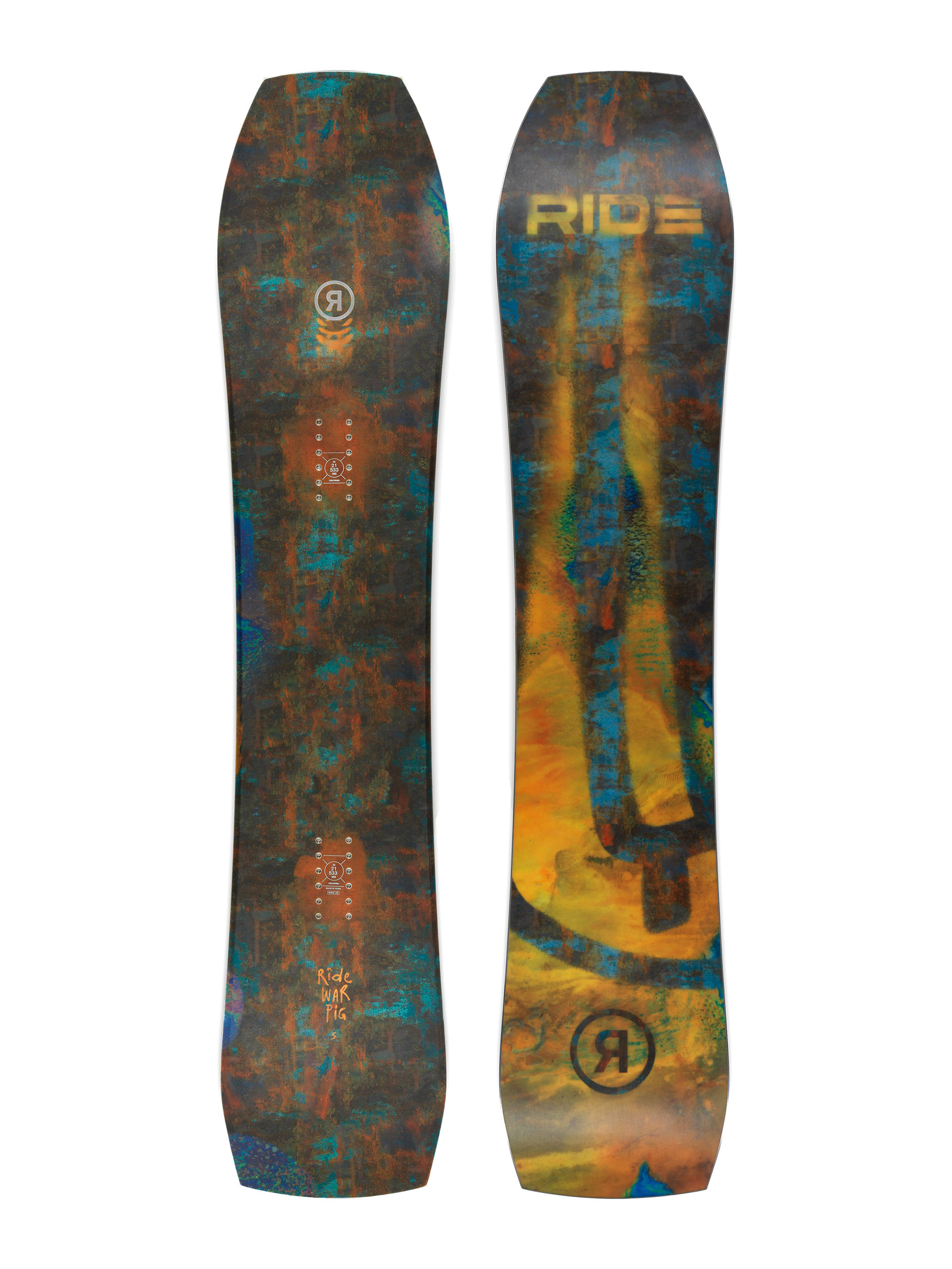 Snowboard Ride Warpig - maro, multicolor