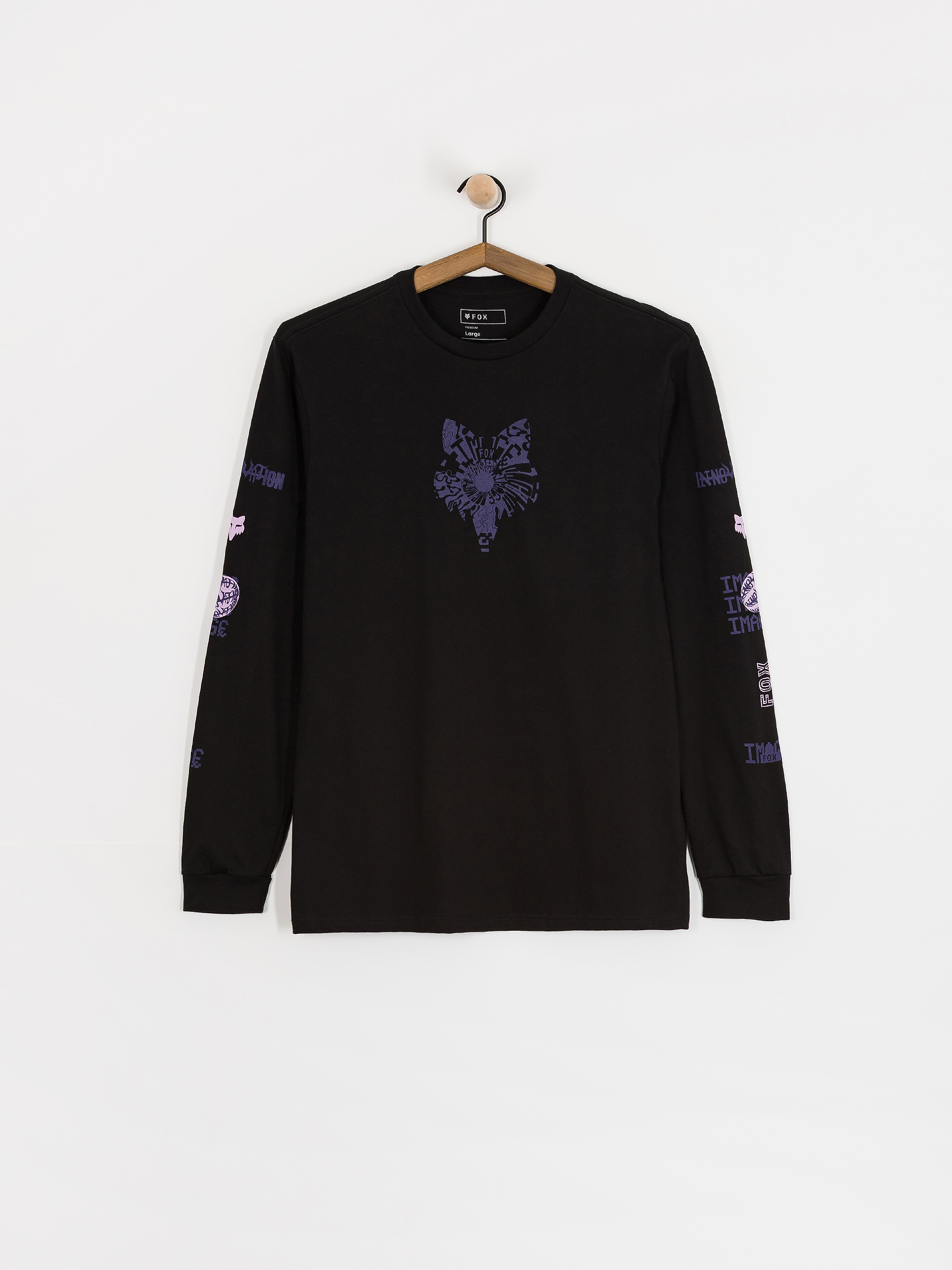 Longsleeve Fox Image Phantom (black)