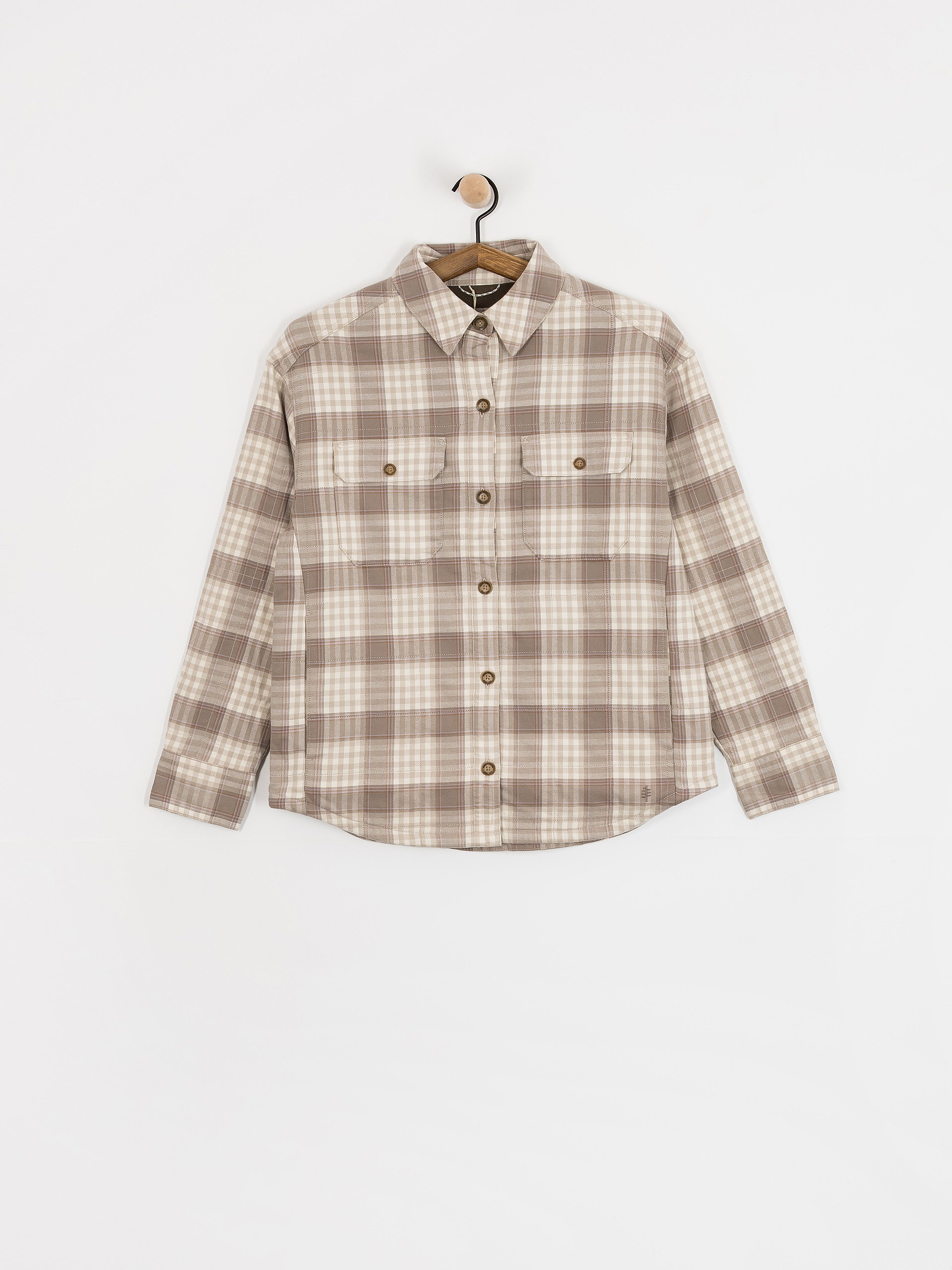 Cămașă Royal Robbins Vista Flannel Shacket Wmn (chalk antelope pld)