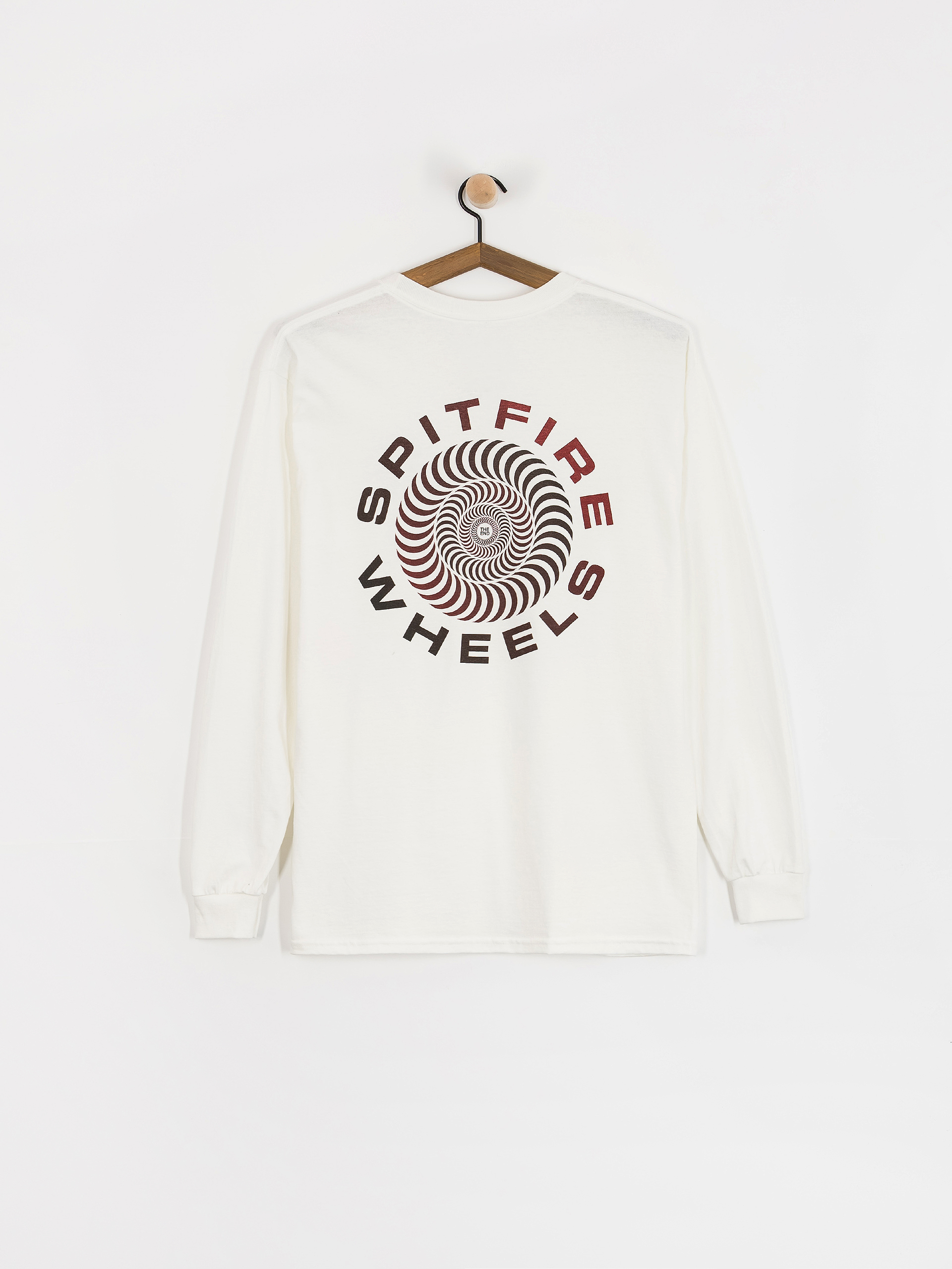 Longsleeve Spitfire Classic 87 Swirl Fade Fill (white w/red&black fade prints)