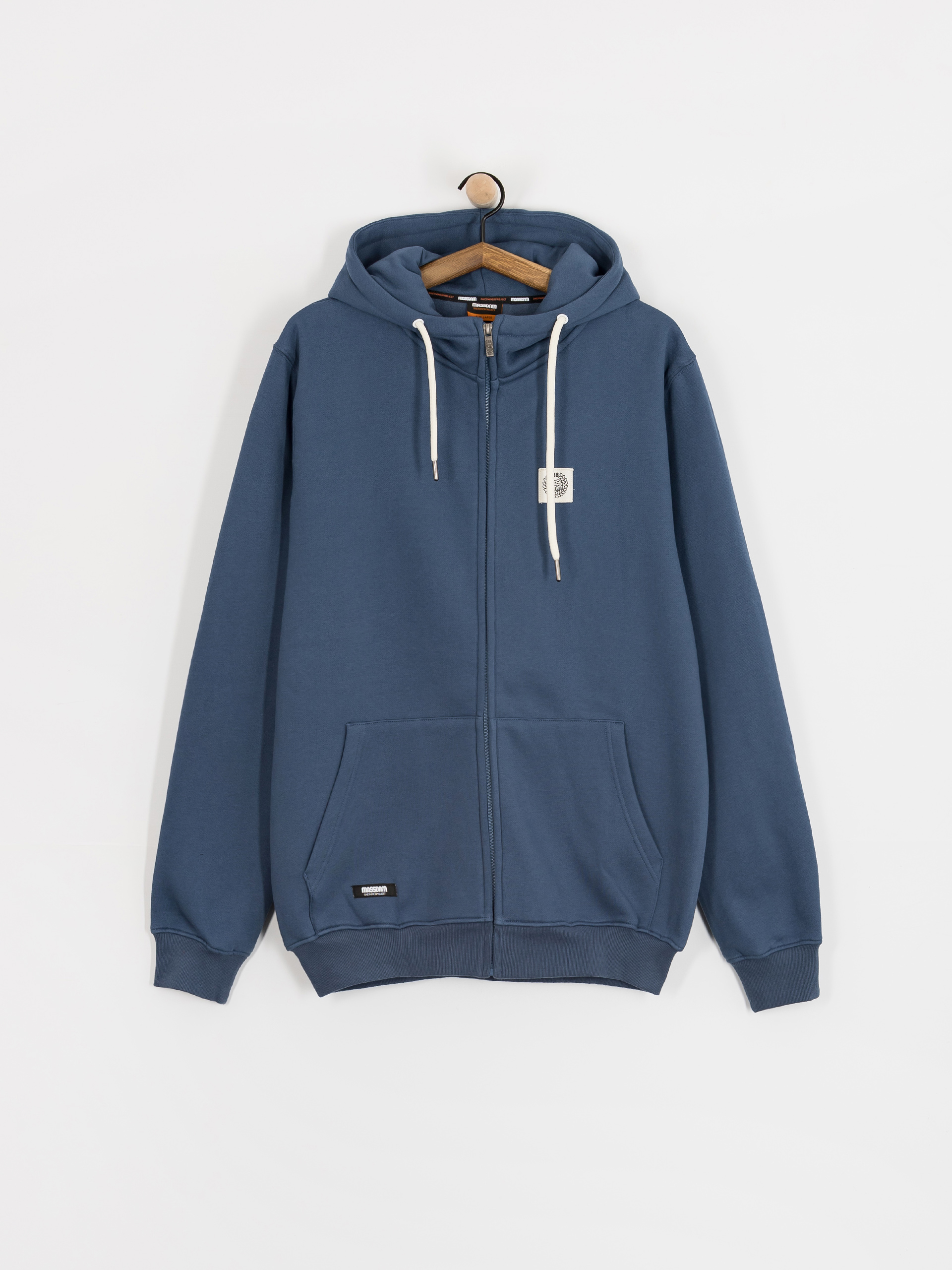 Hanorac cu glugă MassDnm Patch HD (steel blue)
