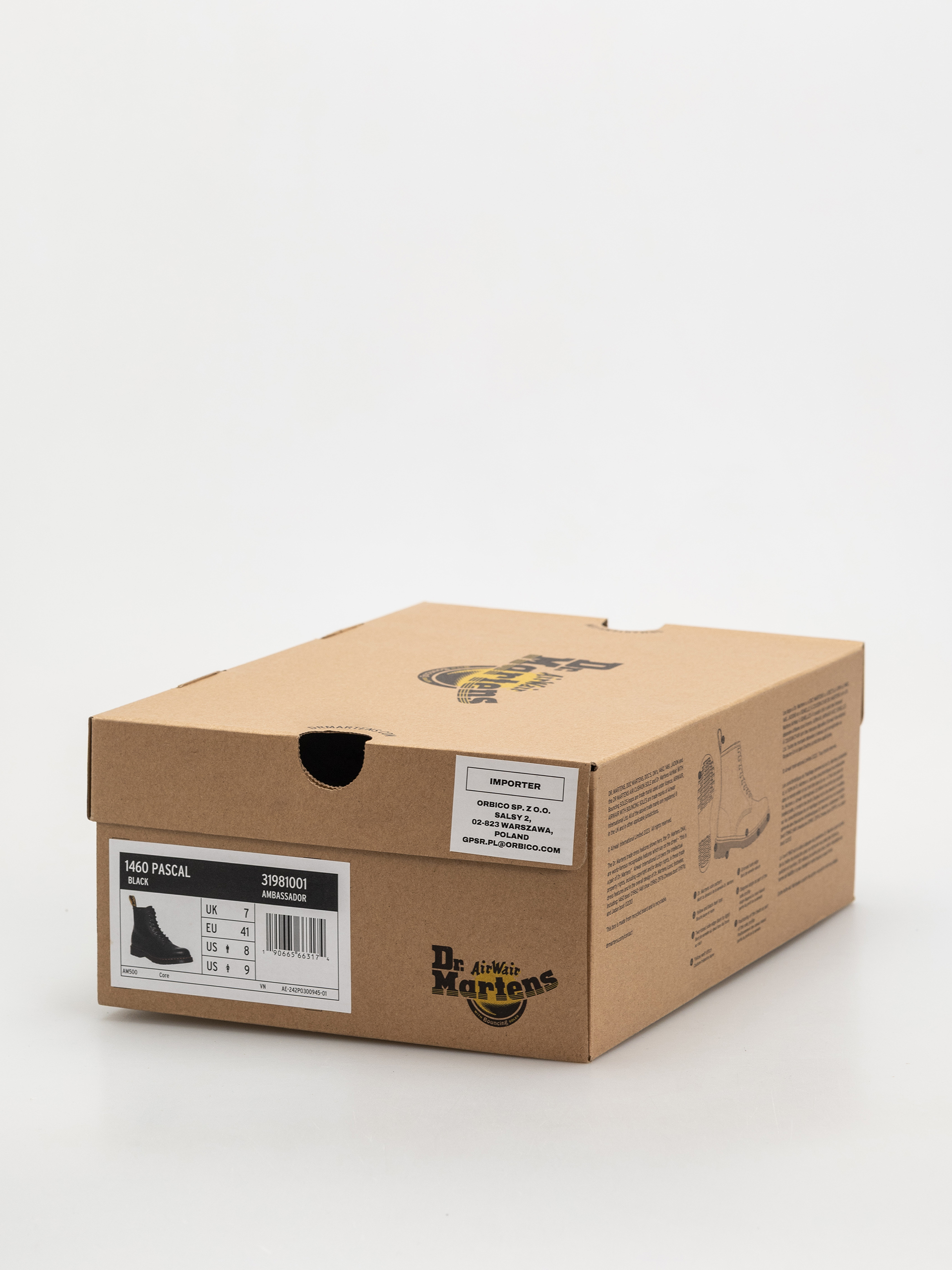 Pantofi Dr. Martens 1460 Pascal (black ambassador)