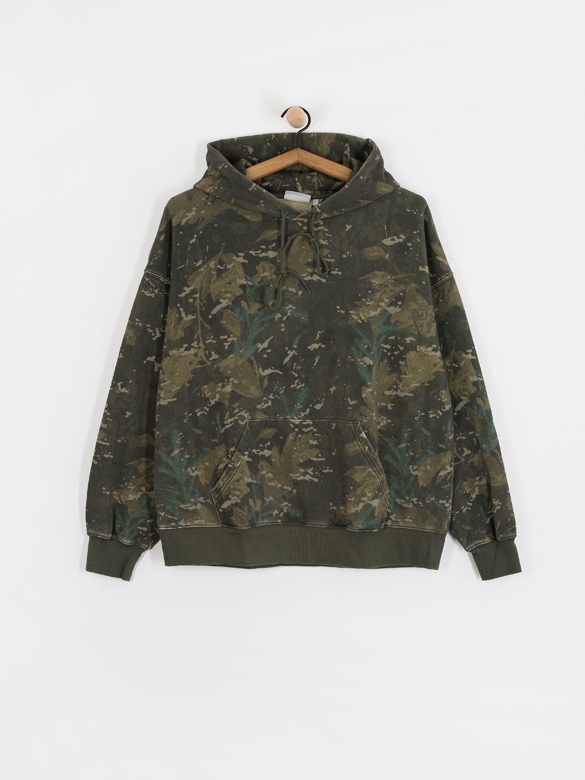 Hanorac cu glugu0103 Carhartt WIP Benton HD (camo combi/green/garment dyed)