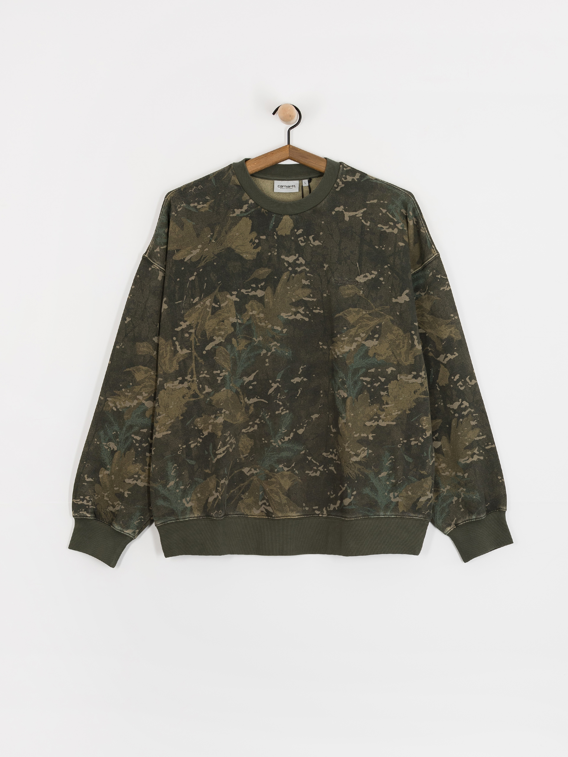 Hanorac Carhartt WIP Benton (camo combi/green/garment dyed)