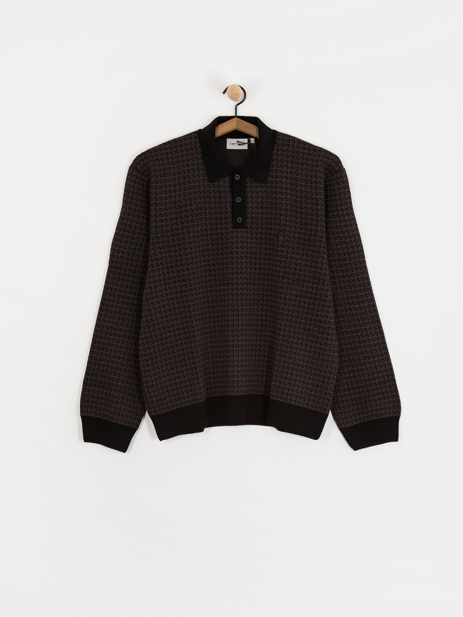 Pulover Carhartt WIP Lowis Polo (lowis houndstooth/vitola heather)