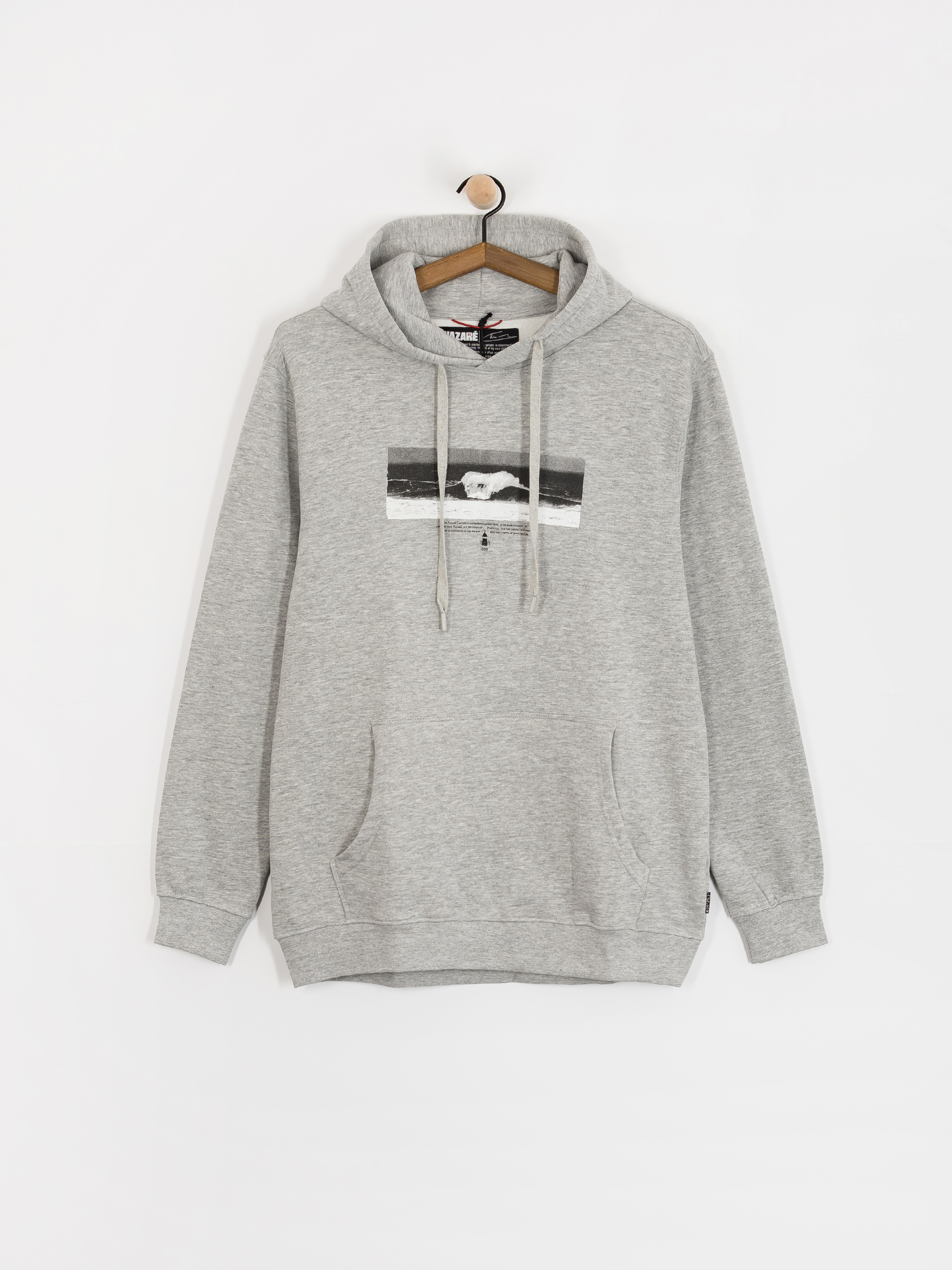 Hanorac cu glugă Hurley Nazare Pic HD (grey heather)