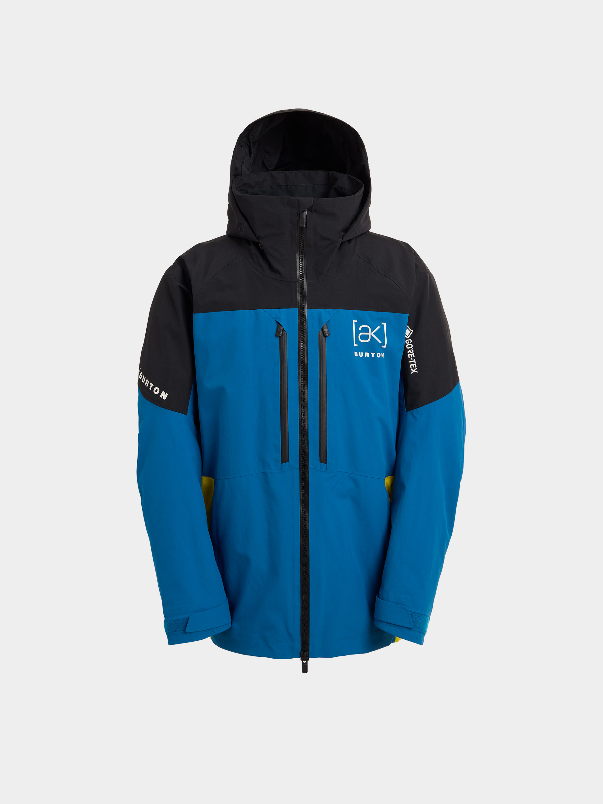 Pentru bărbați Geacă de snowboard Burton Ak Gore Tex Swash 2L (true black/blue teal/atomic yellow)
