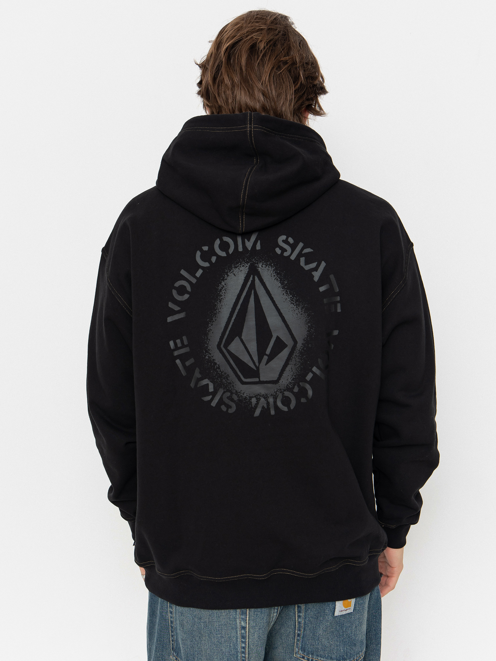 Hanorac cu glugă Volcom Skidder HD (black)