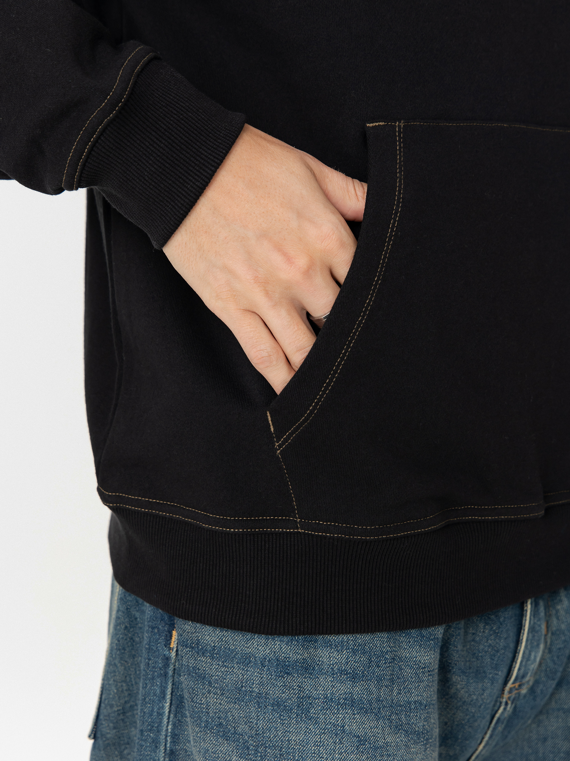 Hanorac cu glugă Volcom Skidder HD (black)