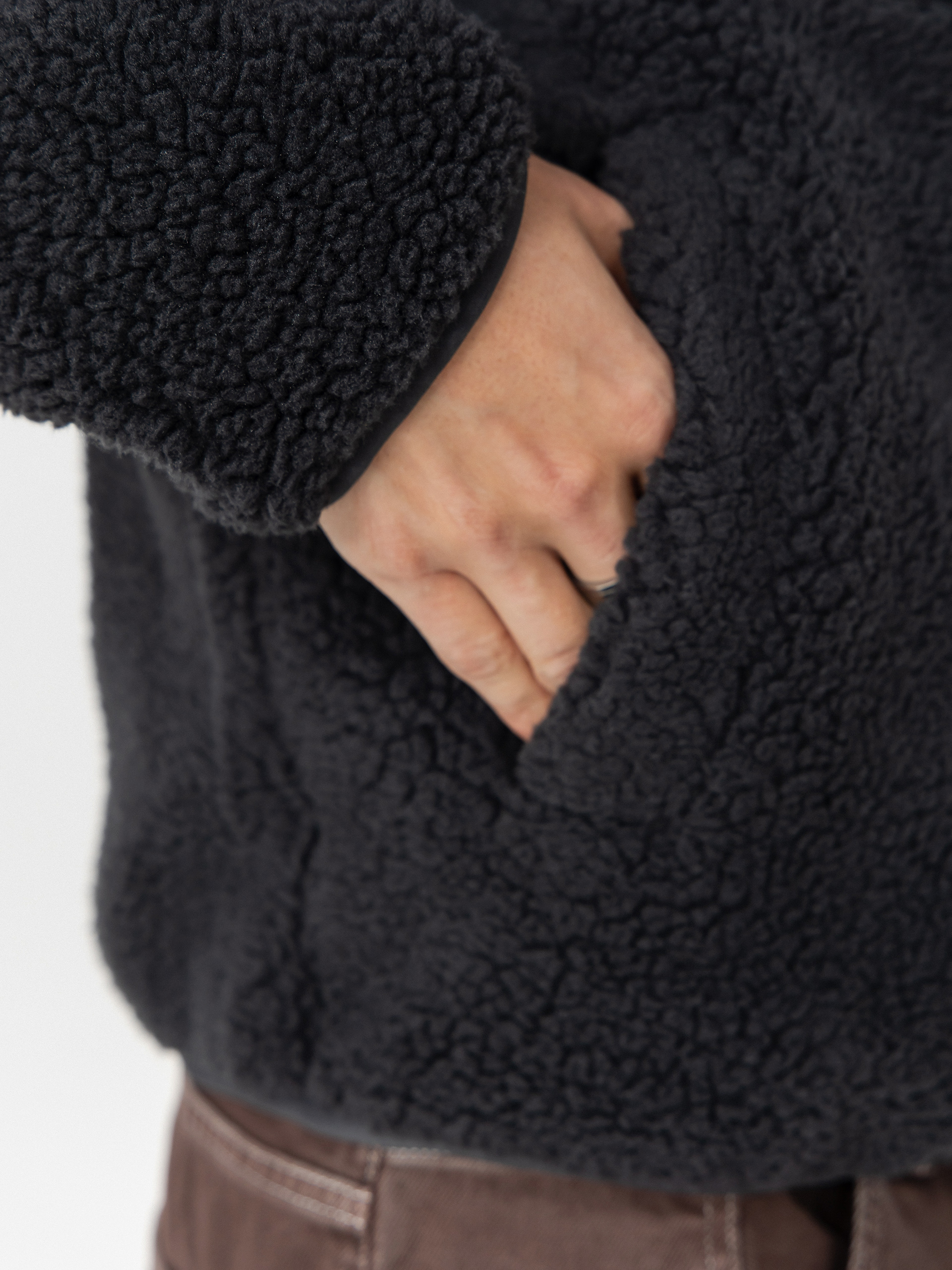 Hanorac cu glugă Volcom Storm Stone ZHD (asphalt black)