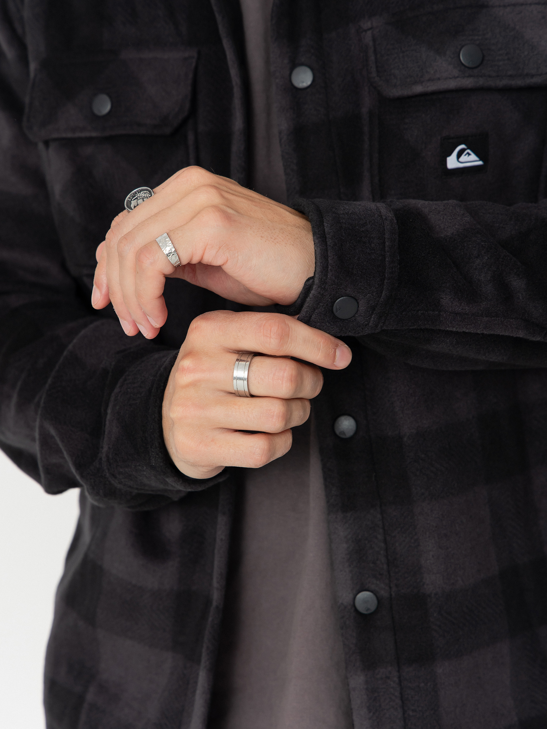 Cămașă Quiksilver Bering Strait Check (black northsea plaid)