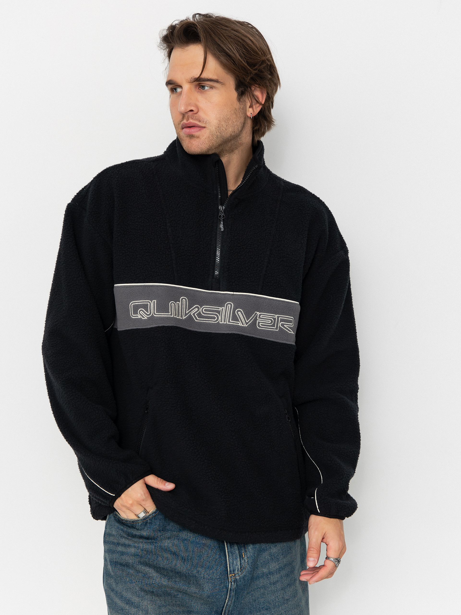 Hanorac din fleece Quiksilver Omni Sherpa HZ