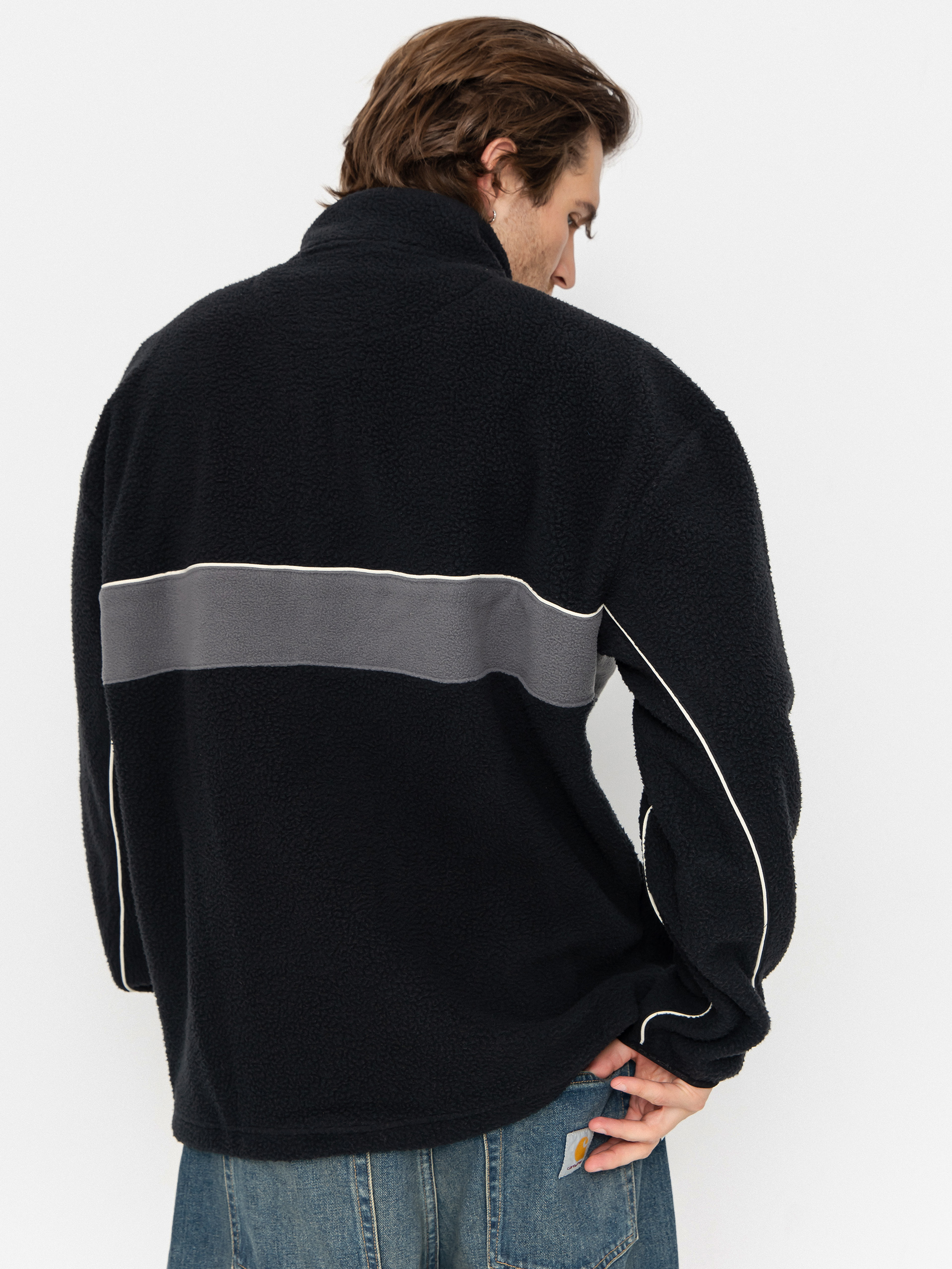 Pentru bărbați Hanorac din fleece Quiksilver Omni Sherpa HZ (black)