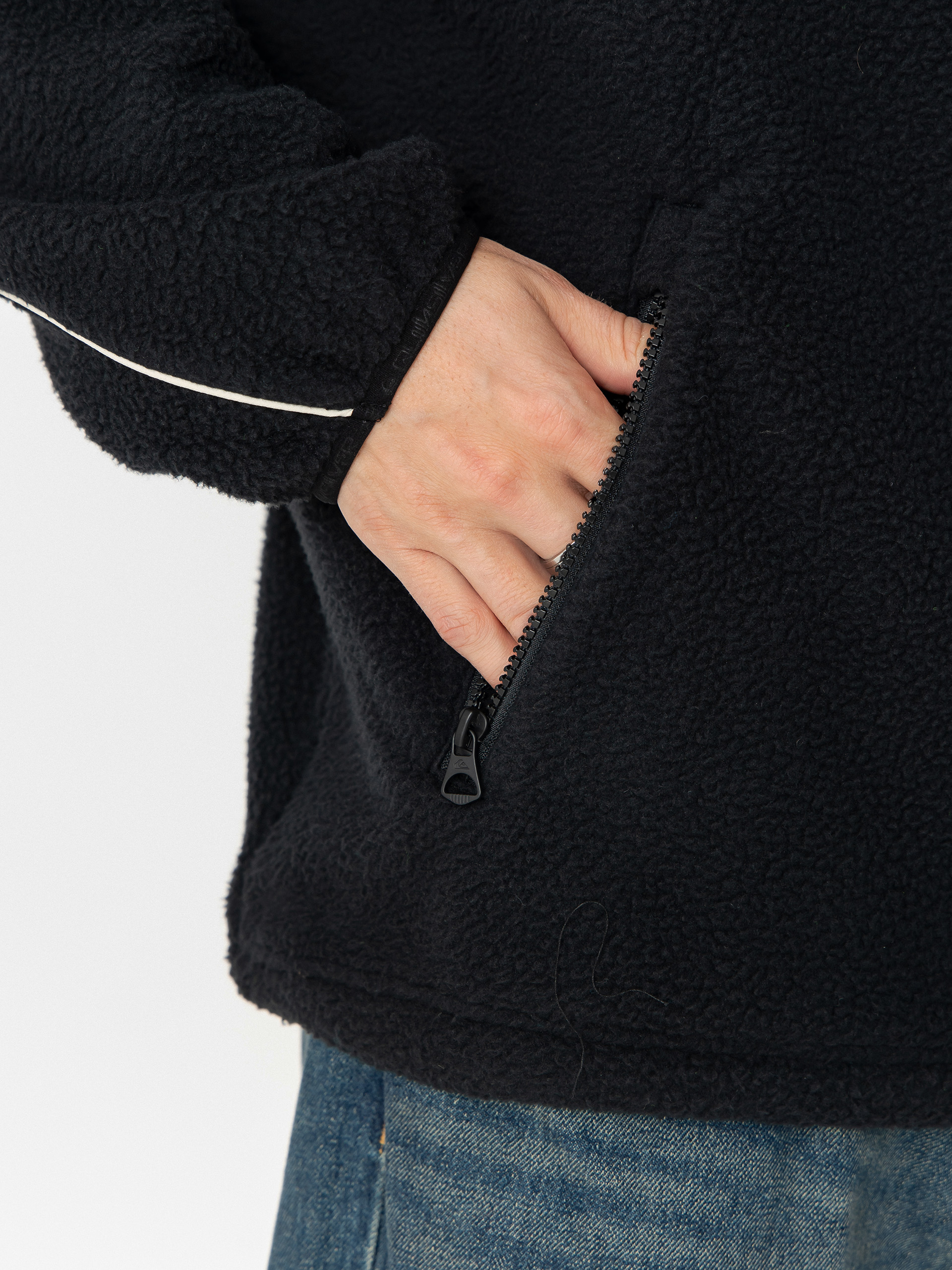 Pentru bărbați Hanorac din fleece Quiksilver Omni Sherpa HZ (black)