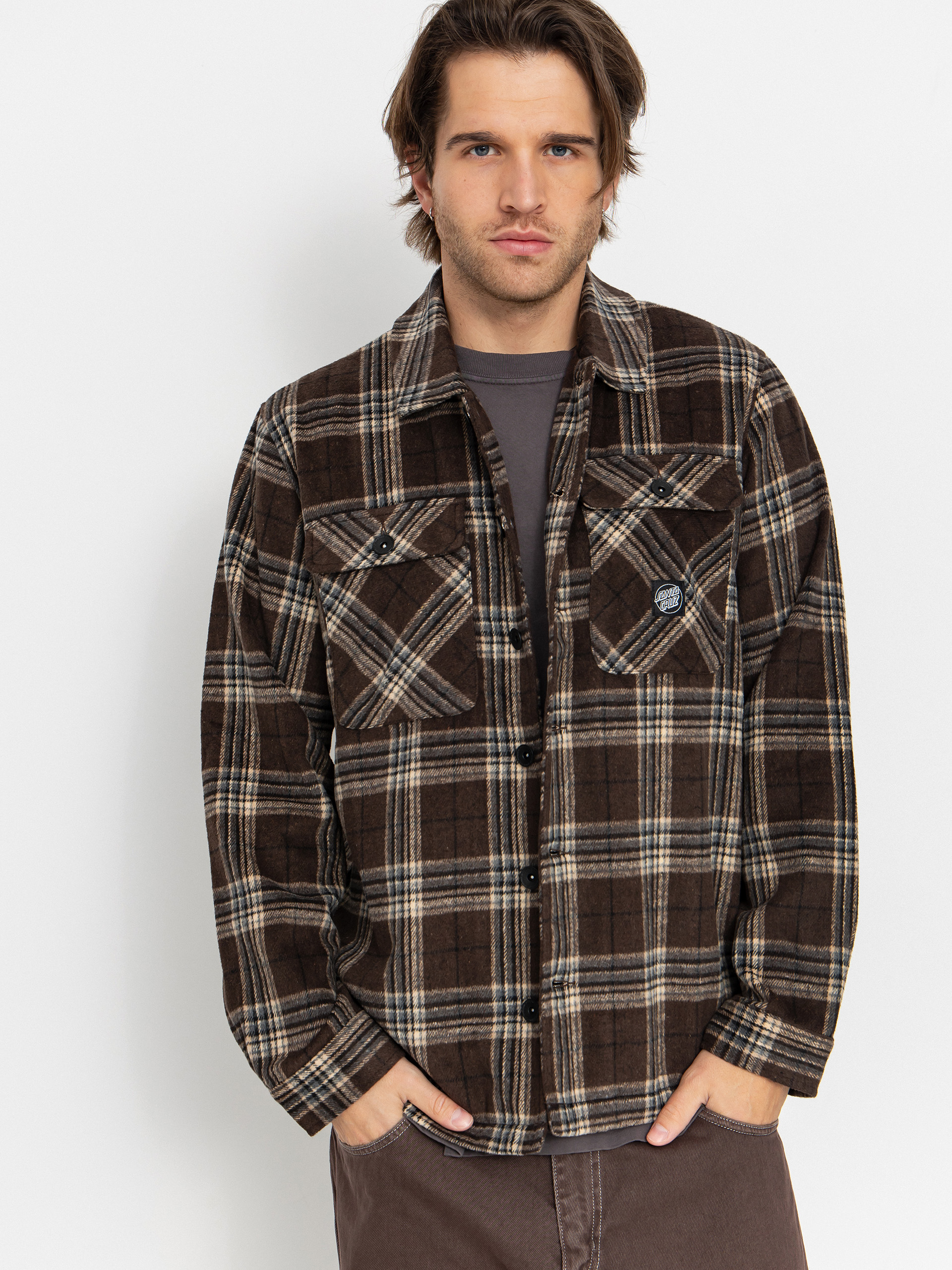 Cămașă Santa Cruz Lodge (chestnut check)
