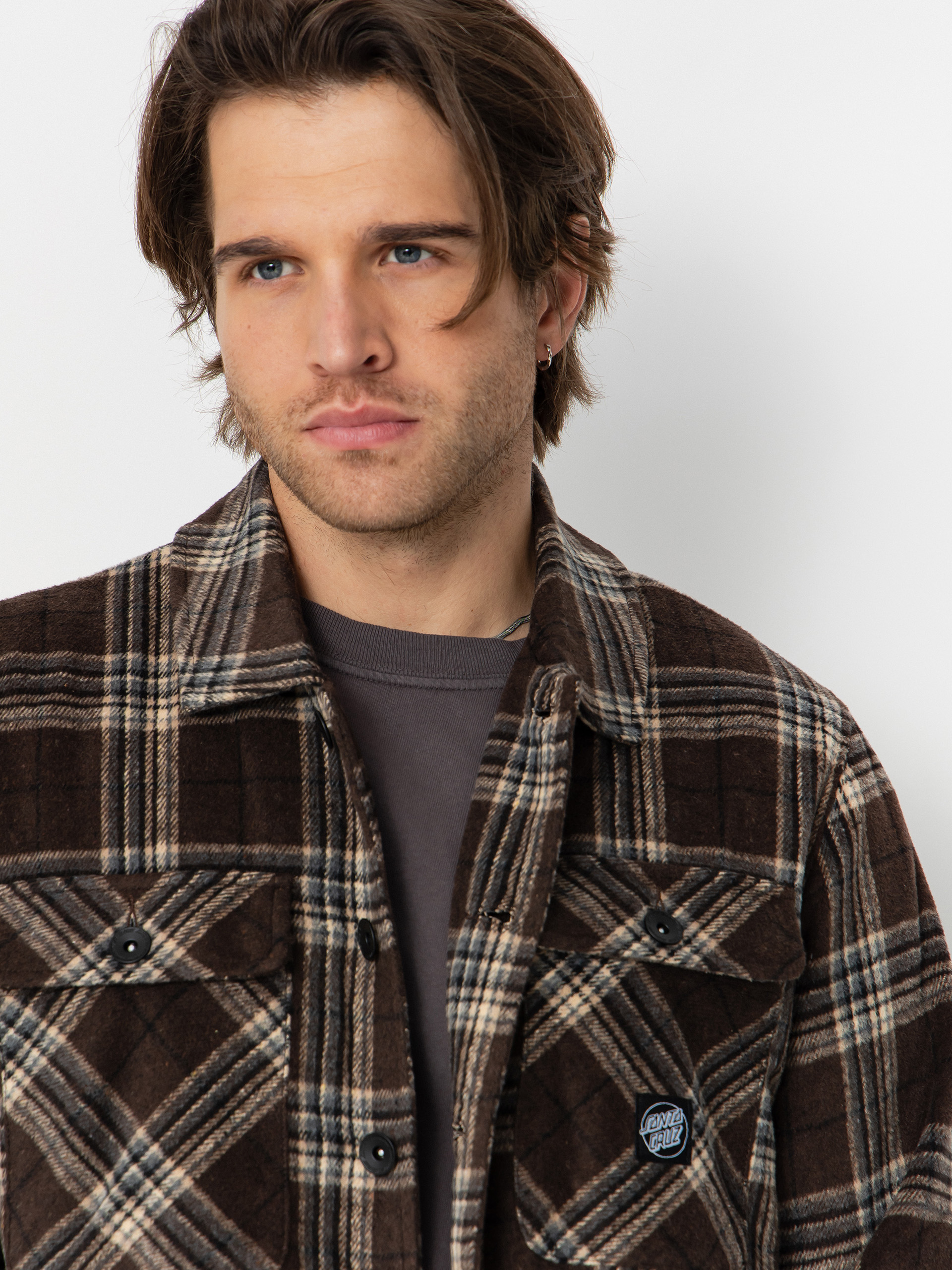 Cămașă Santa Cruz Lodge (chestnut check)