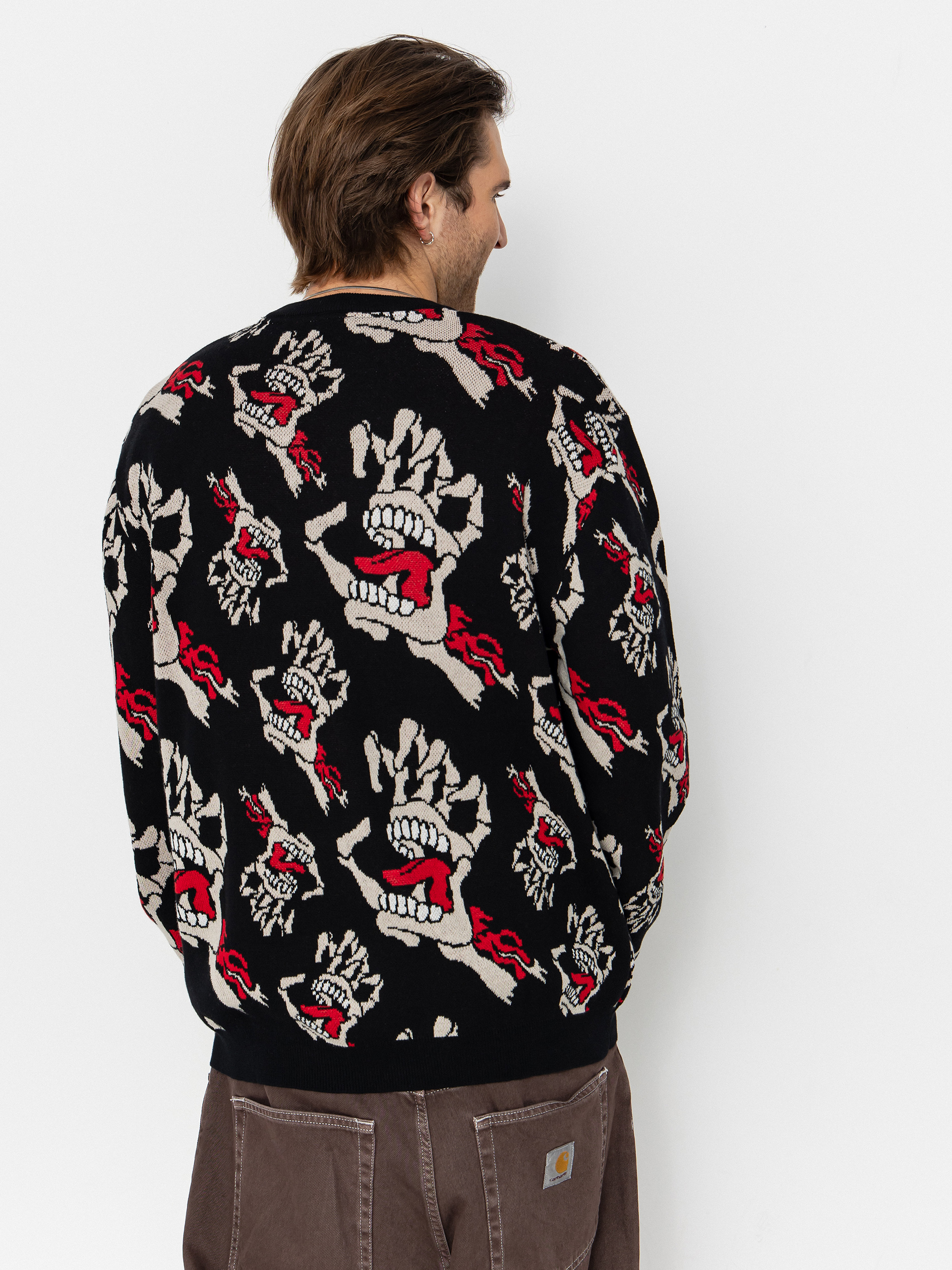 Pulover Santa Cruz Bone Hands All Over (black)