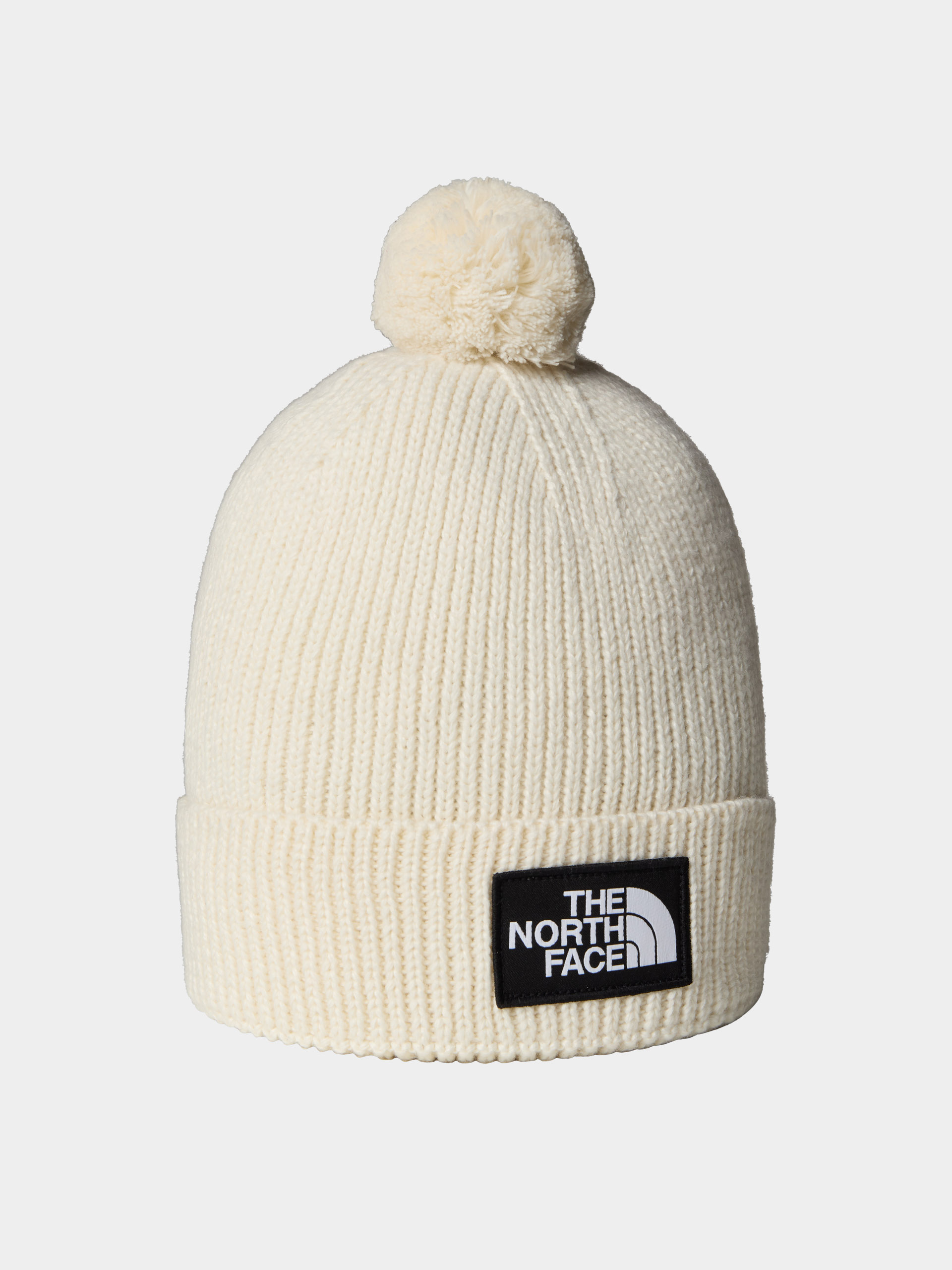 Căciulă The North Face Tnf Logo Box Pom (white dune)