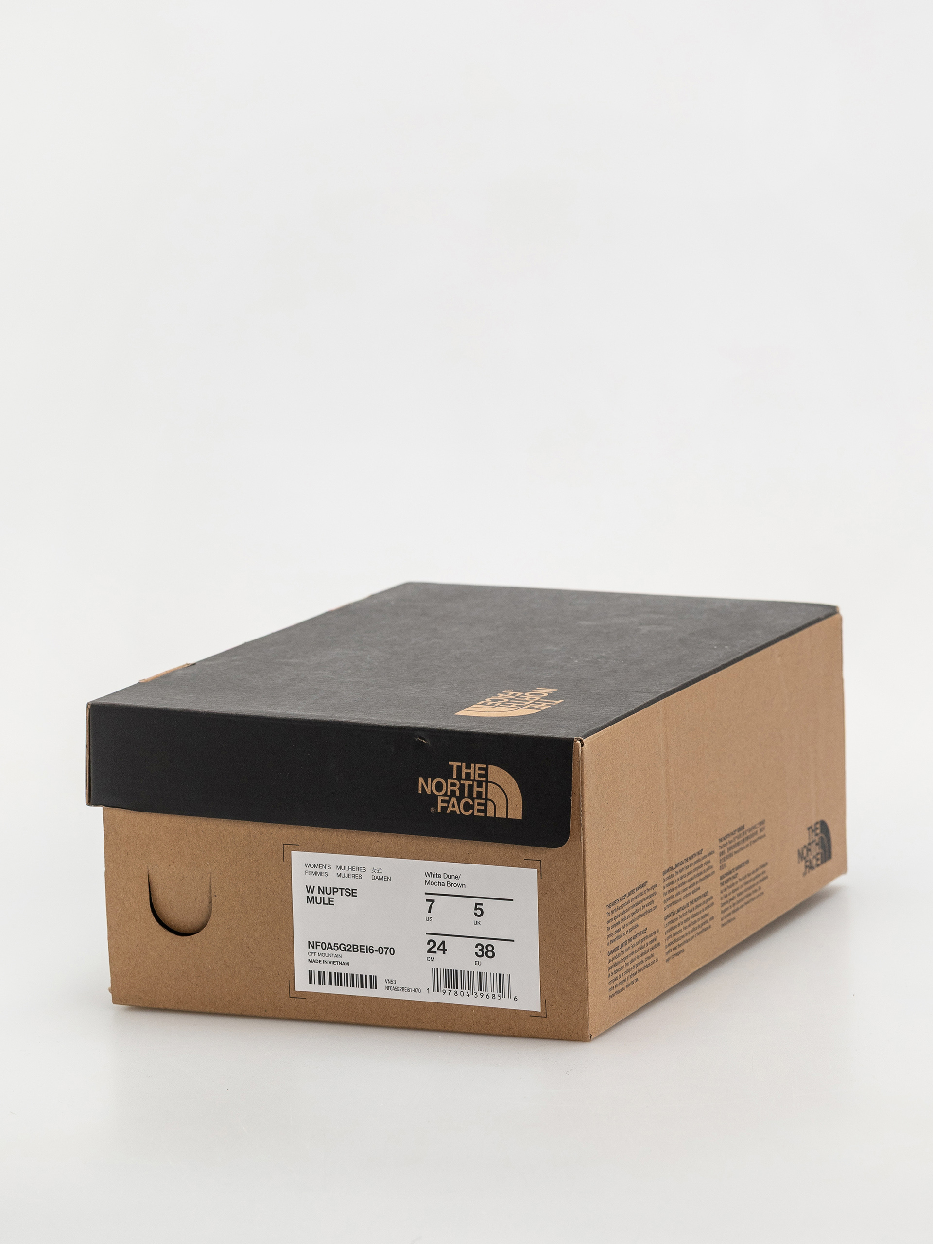 Pantofi The North Face Nuptse Mule Wmn (white dune/mocha brown)