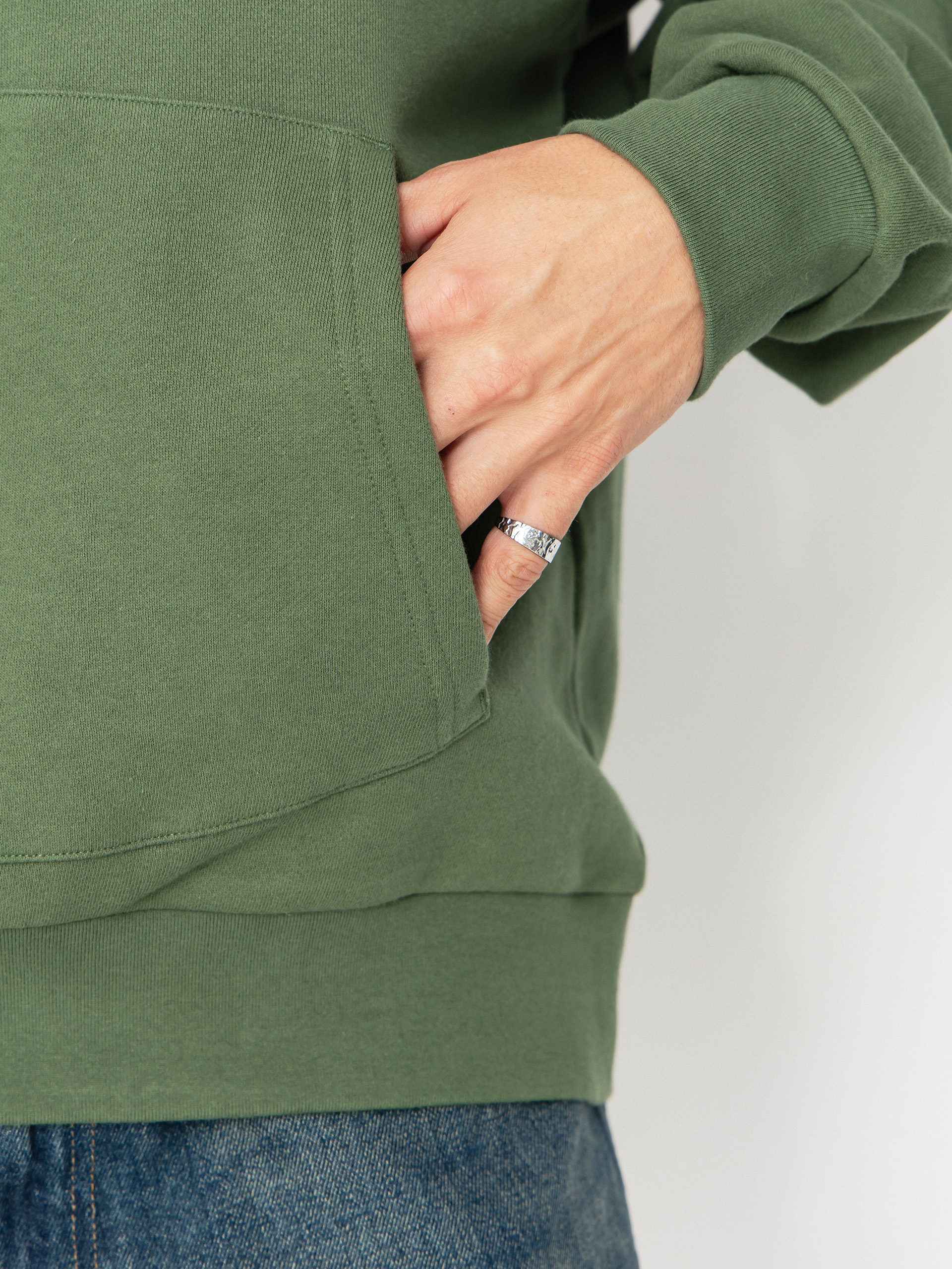 Hanorac cu glugă RipNDip Nermal Fest HD (light olive)