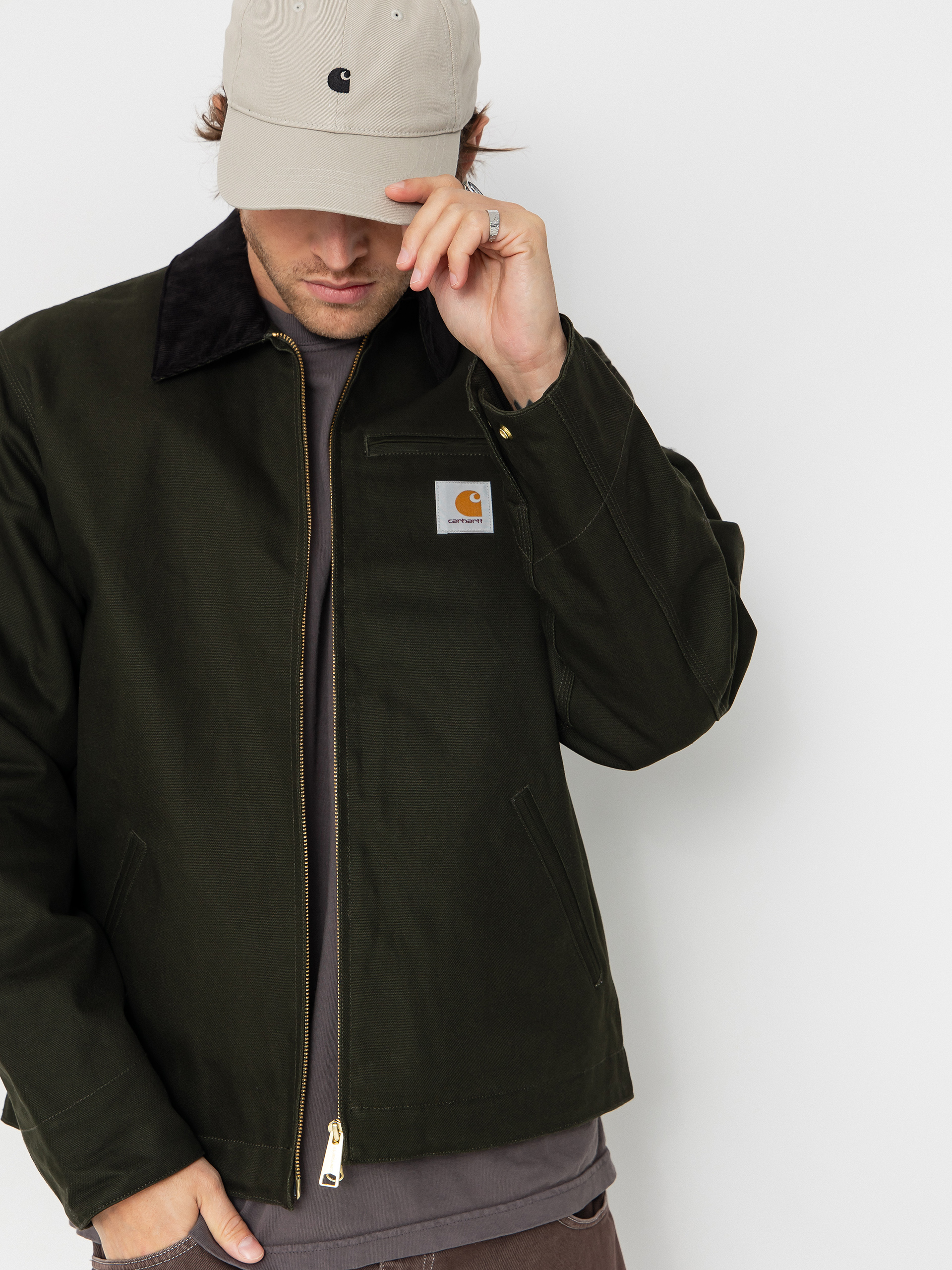 Geacă Carhartt WIP Detroit (olive/black/rigid)