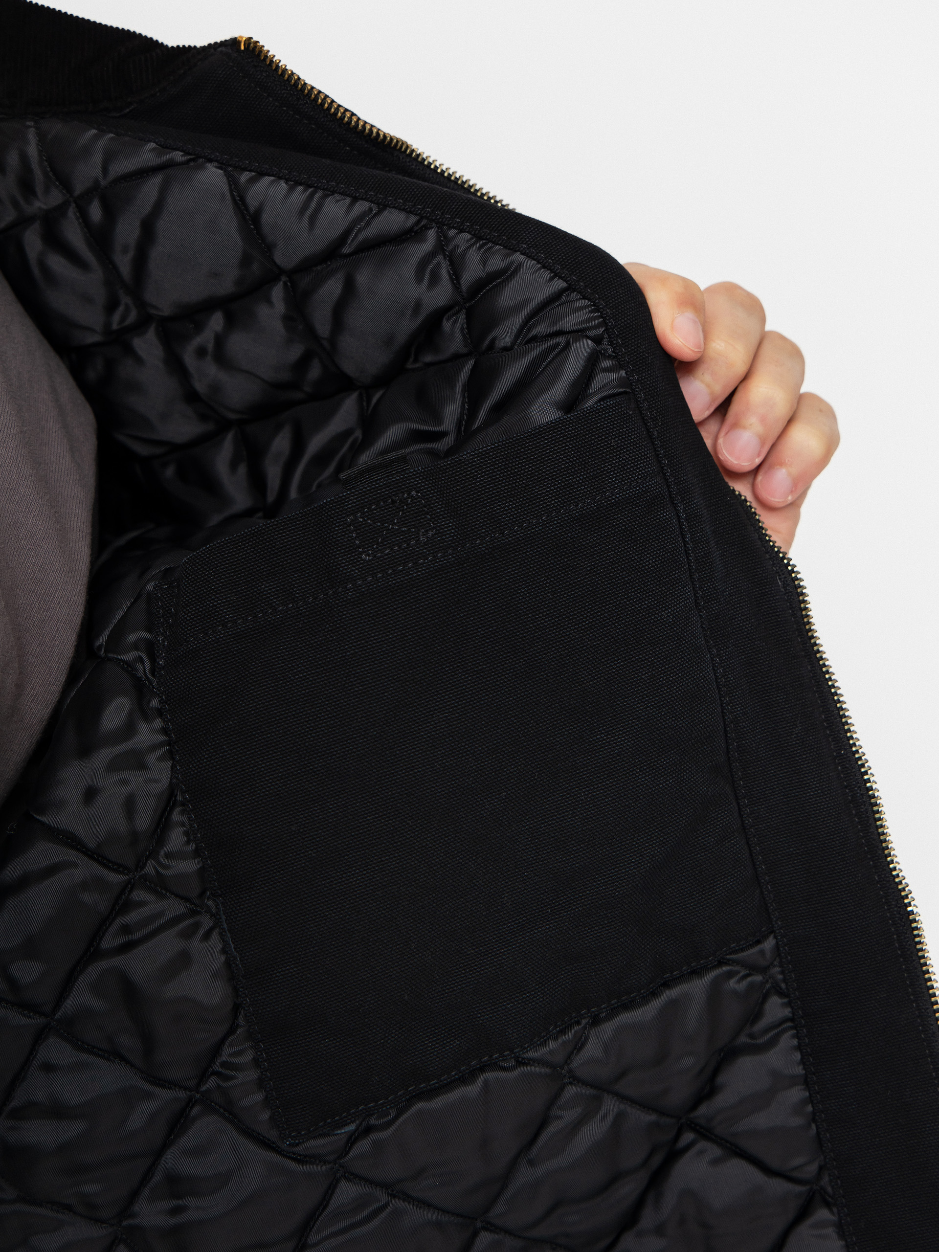 Geacă Carhartt WIP OG Detroit (black/black/stone canvas)