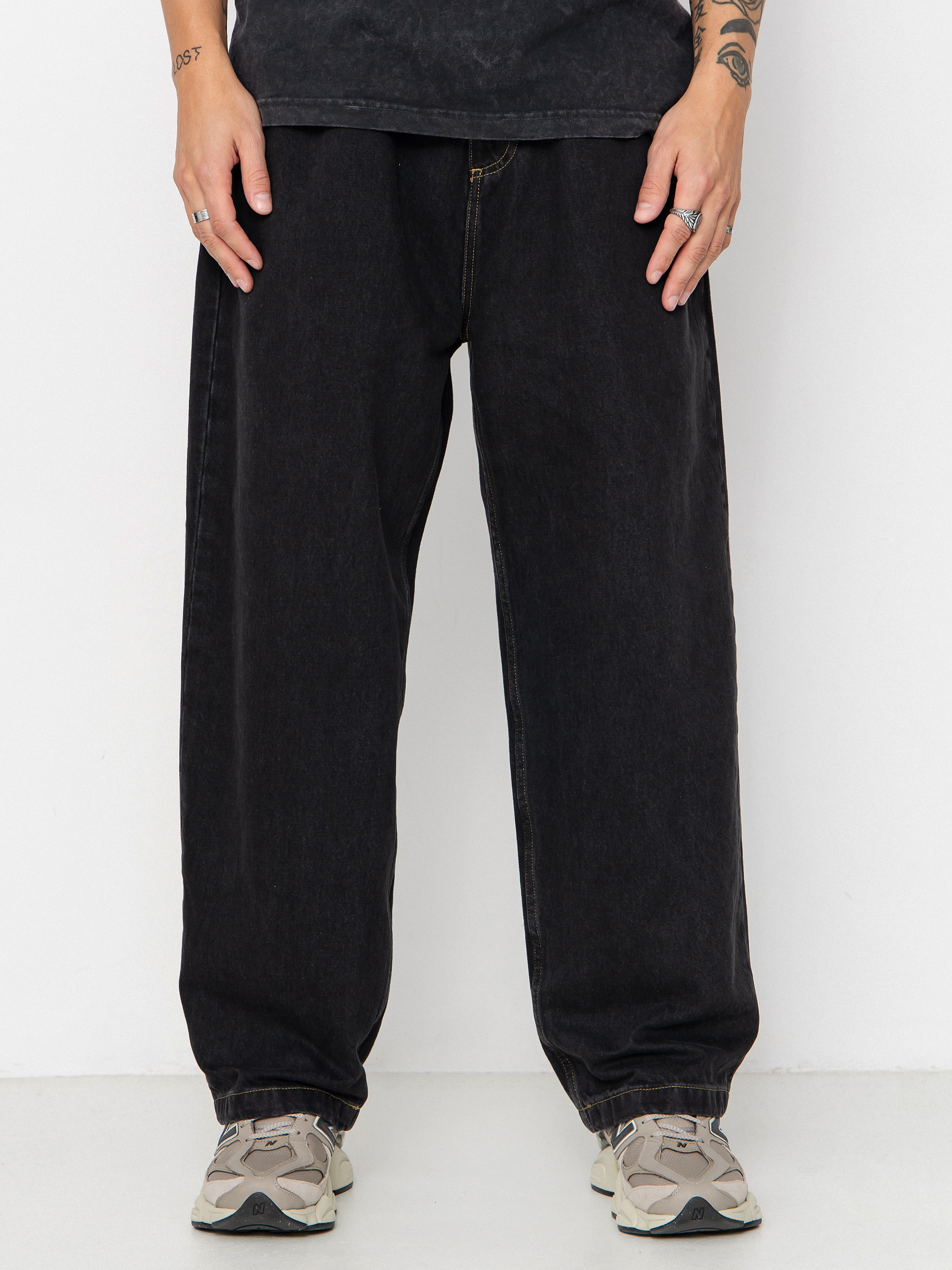 Pantaloni Carhartt WIP Brandon (black/stone washed)