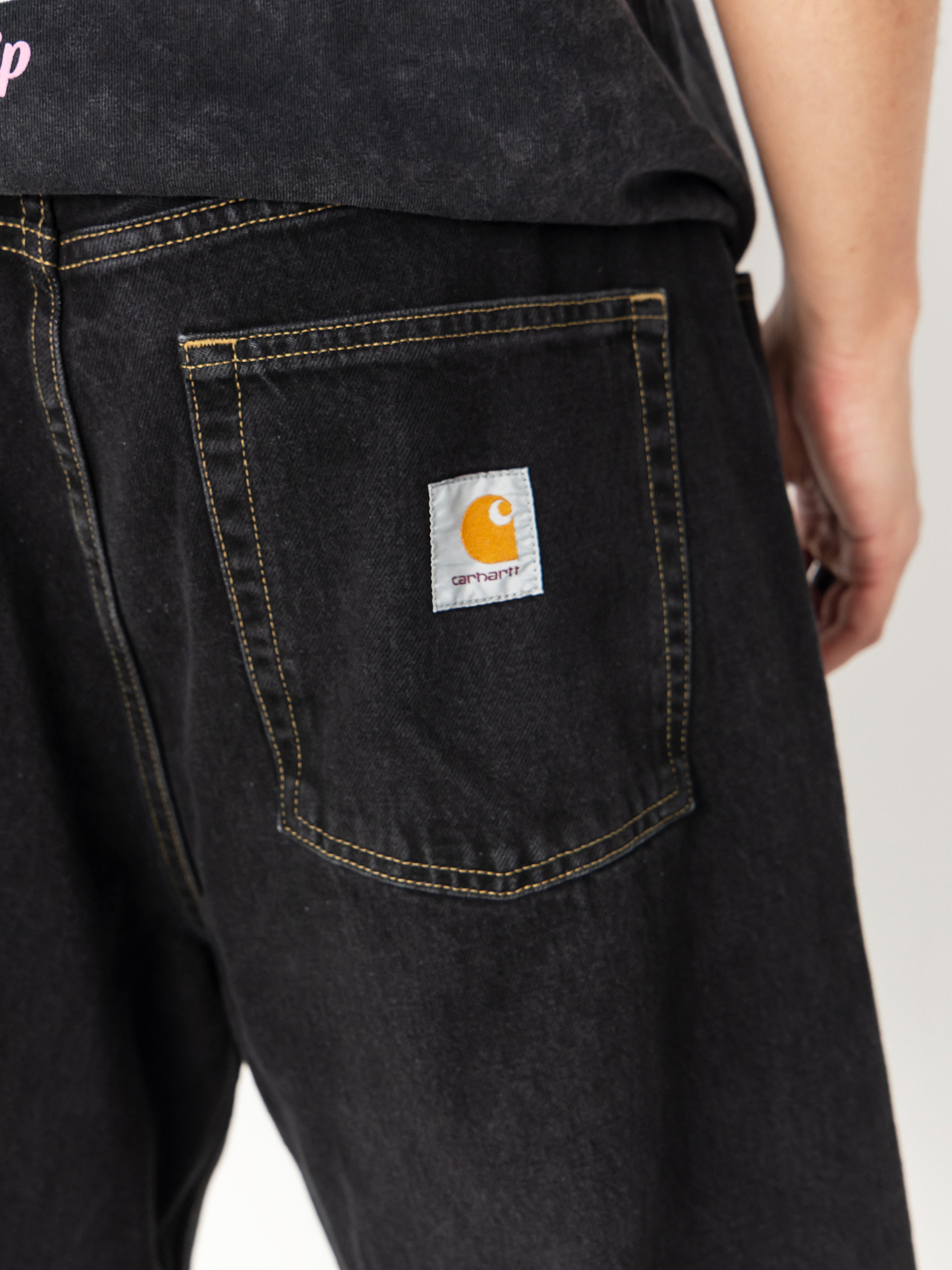 Pantaloni Carhartt WIP Brandon (black/stone washed)