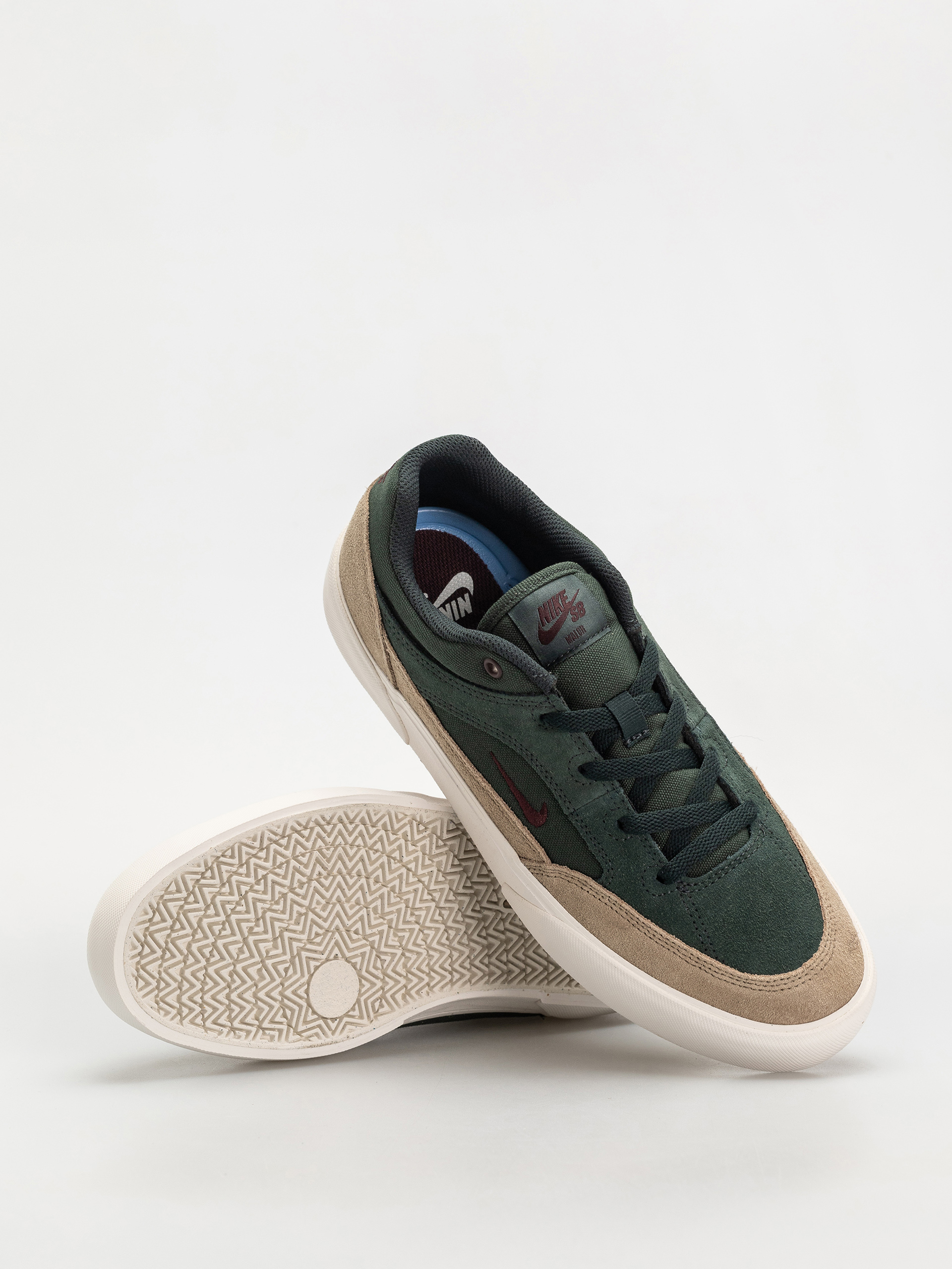 Pantofi Nike SB Malor (seaweed/burgundy crush khaki phantom)