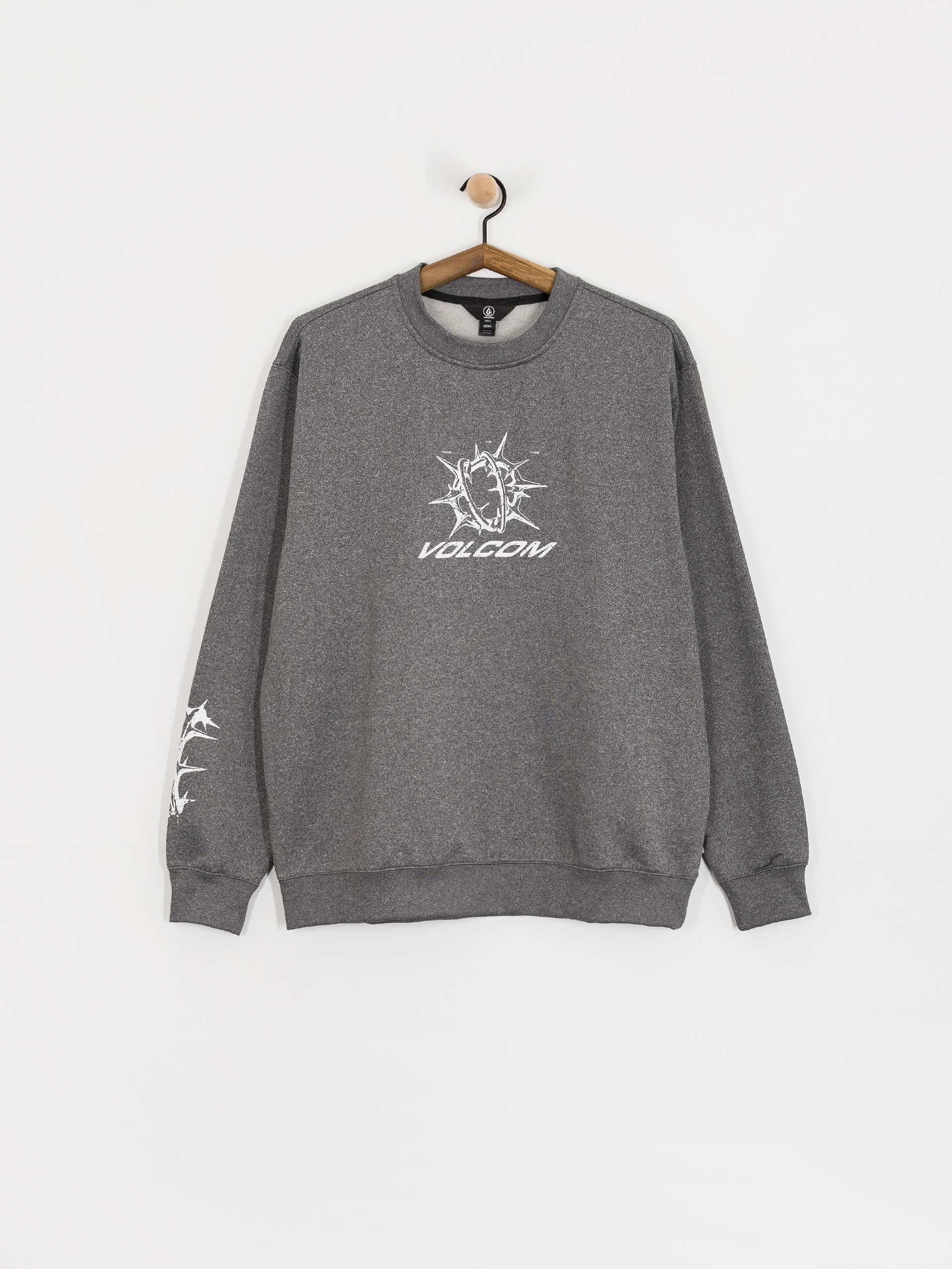 Pentru bărbați Hanorac termic Volcom Hydro Crew (heather black)