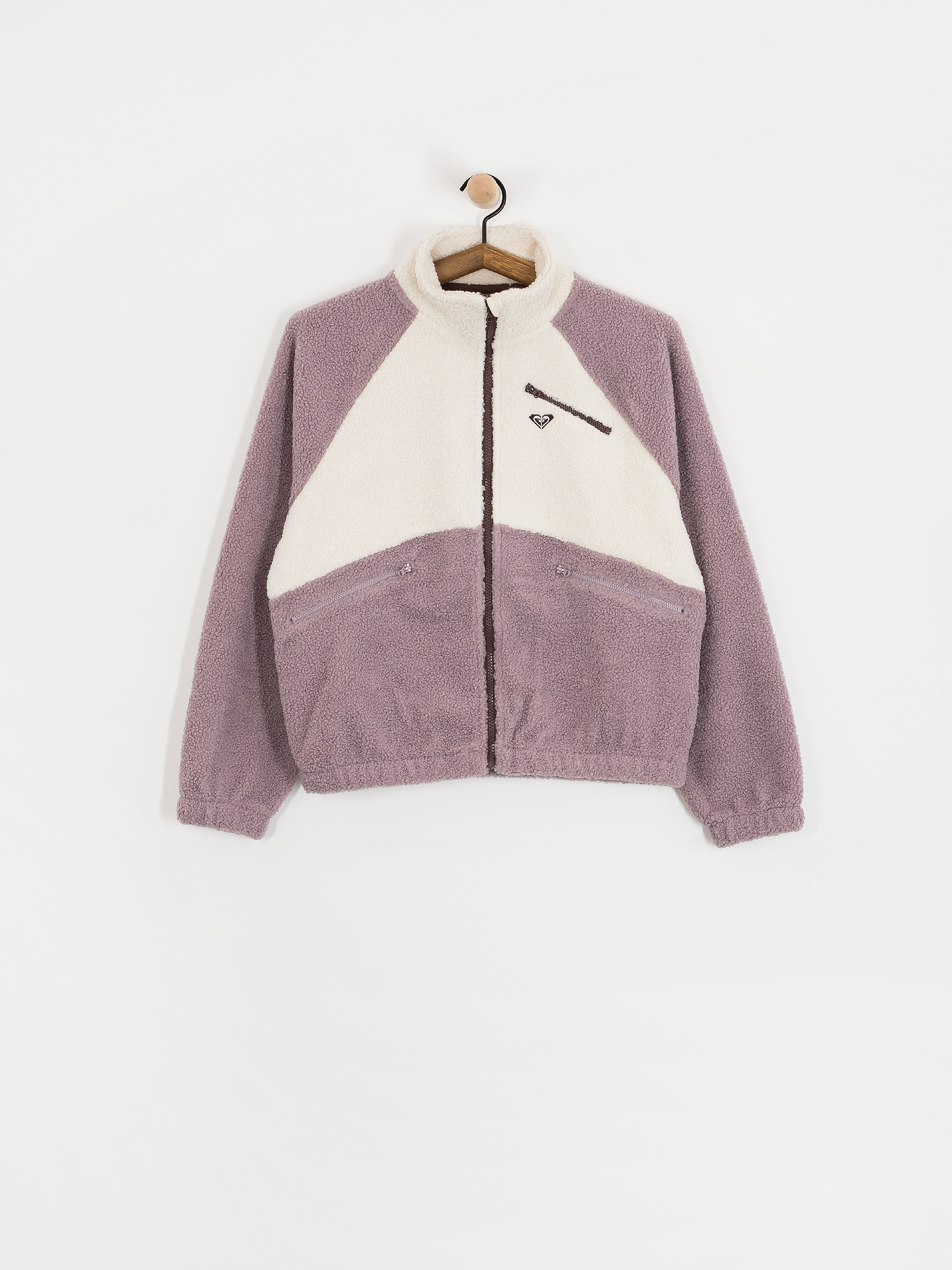 Pentru femei Hanorac din fleece Roxy Waves Of Warmth Colorblock (nirvana)