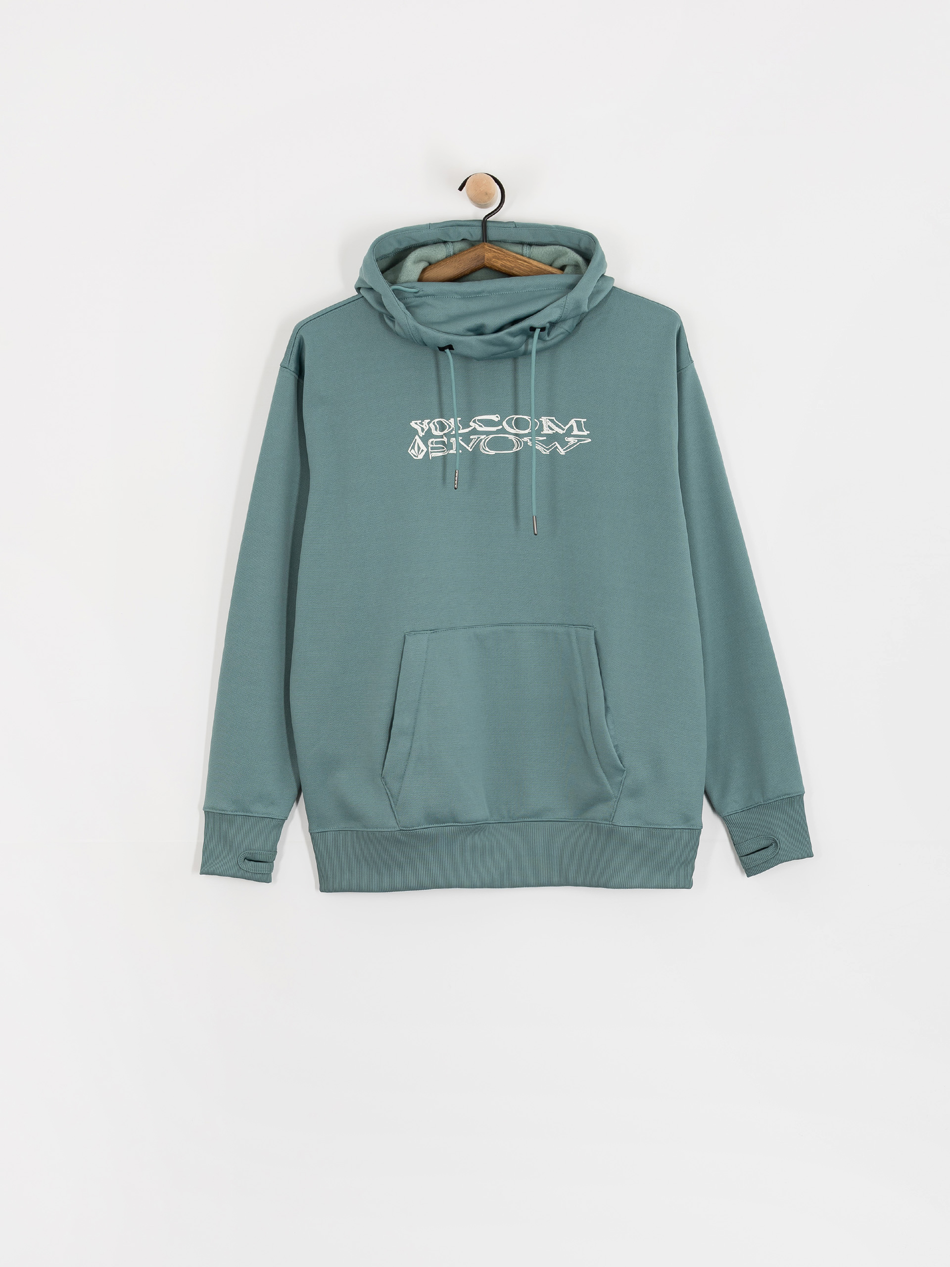 Hanorac cu glugă Volcom Riding Hydro HD Wmn (arctic blue)