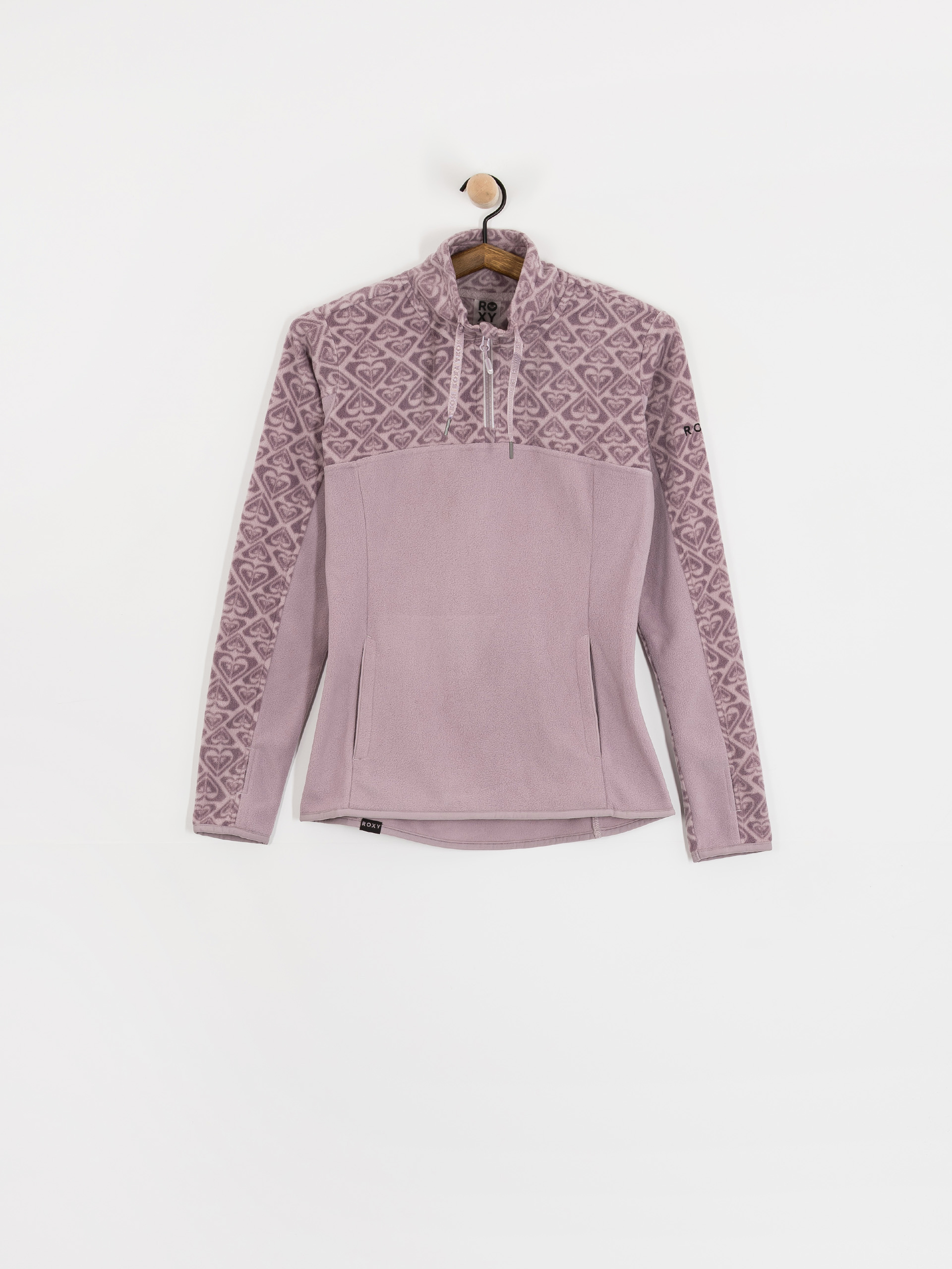 Pentru femei Hanorac din fleece Roxy Sayna Half Zip (nirvana be bold plaid rg)