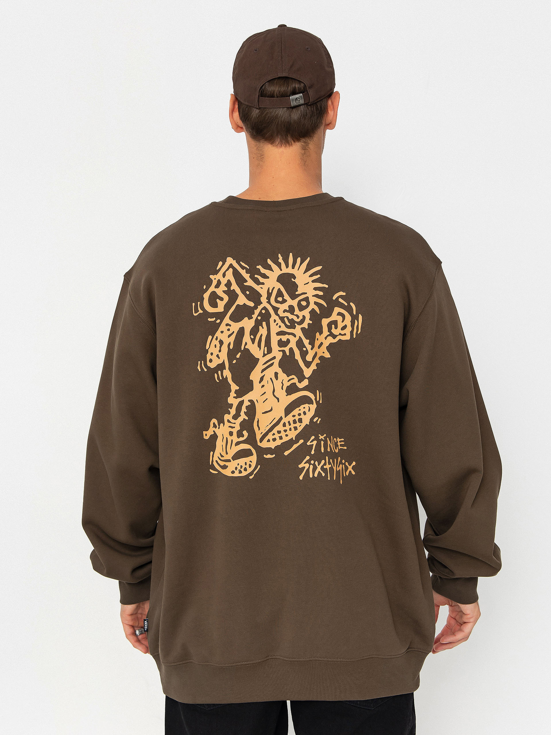 Hanorac Vans Stomper Loose Fit Crew (coal brown)