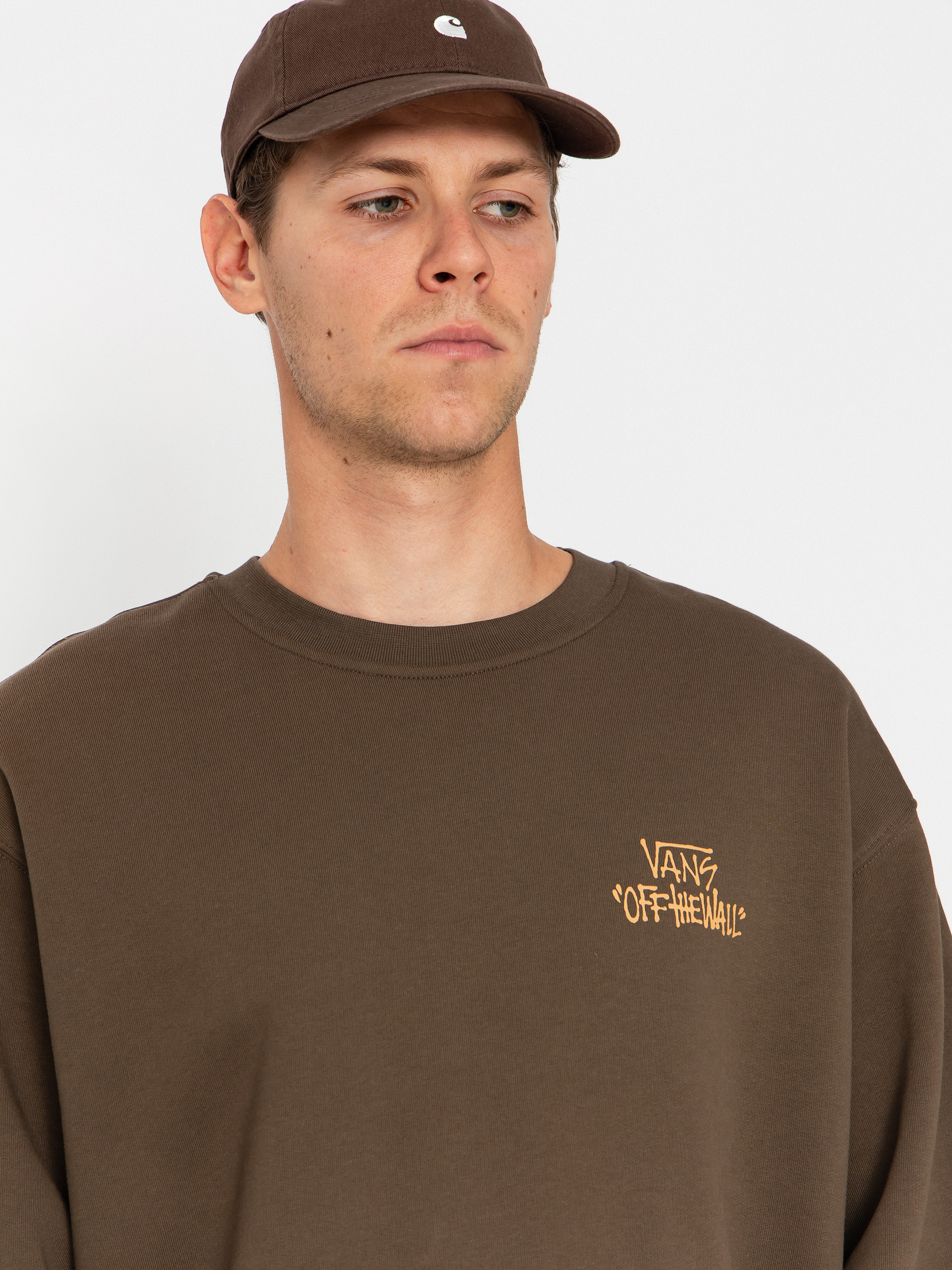 Hanorac Vans Stomper Loose Fit Crew (coal brown)