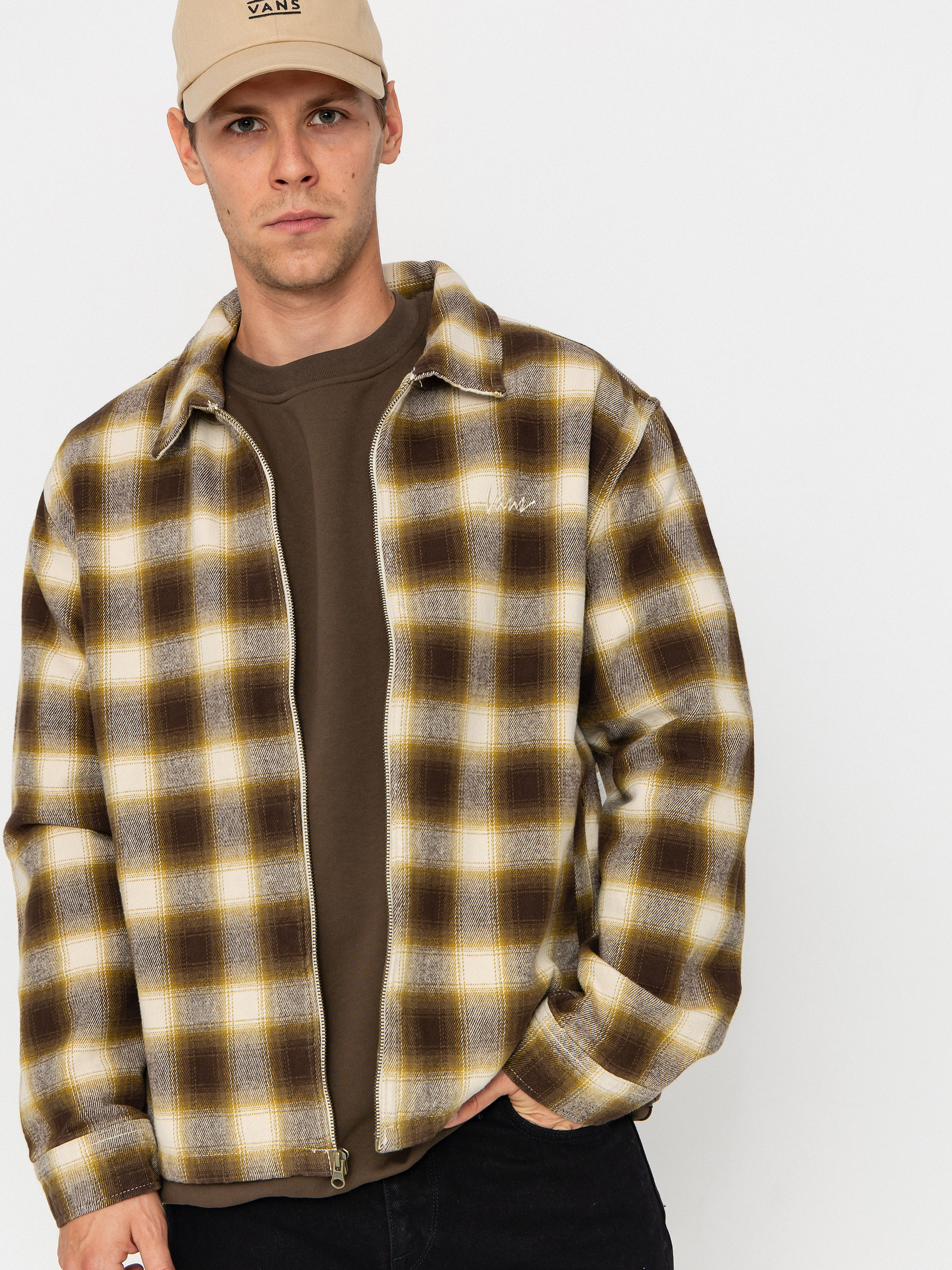 Cămașă Vans Crestmont Plaid Shacket (oatmeal)