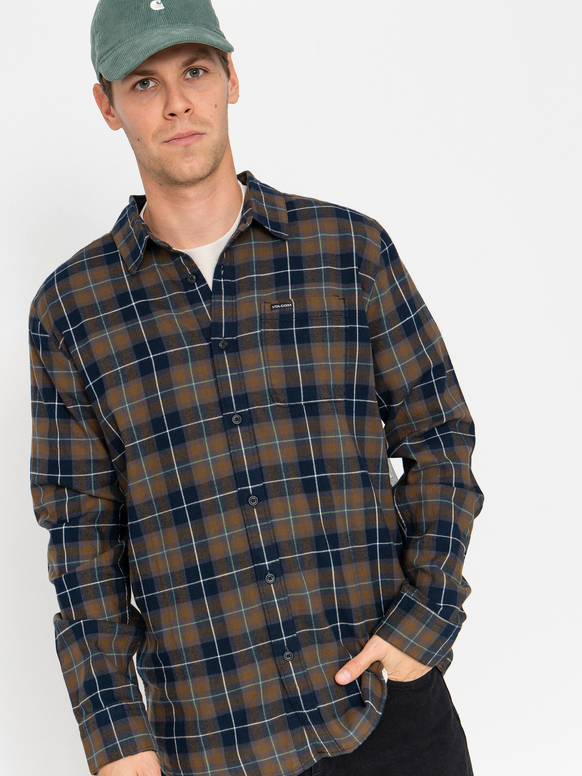 Cămașă Volcom Caden Plaid (navy)
