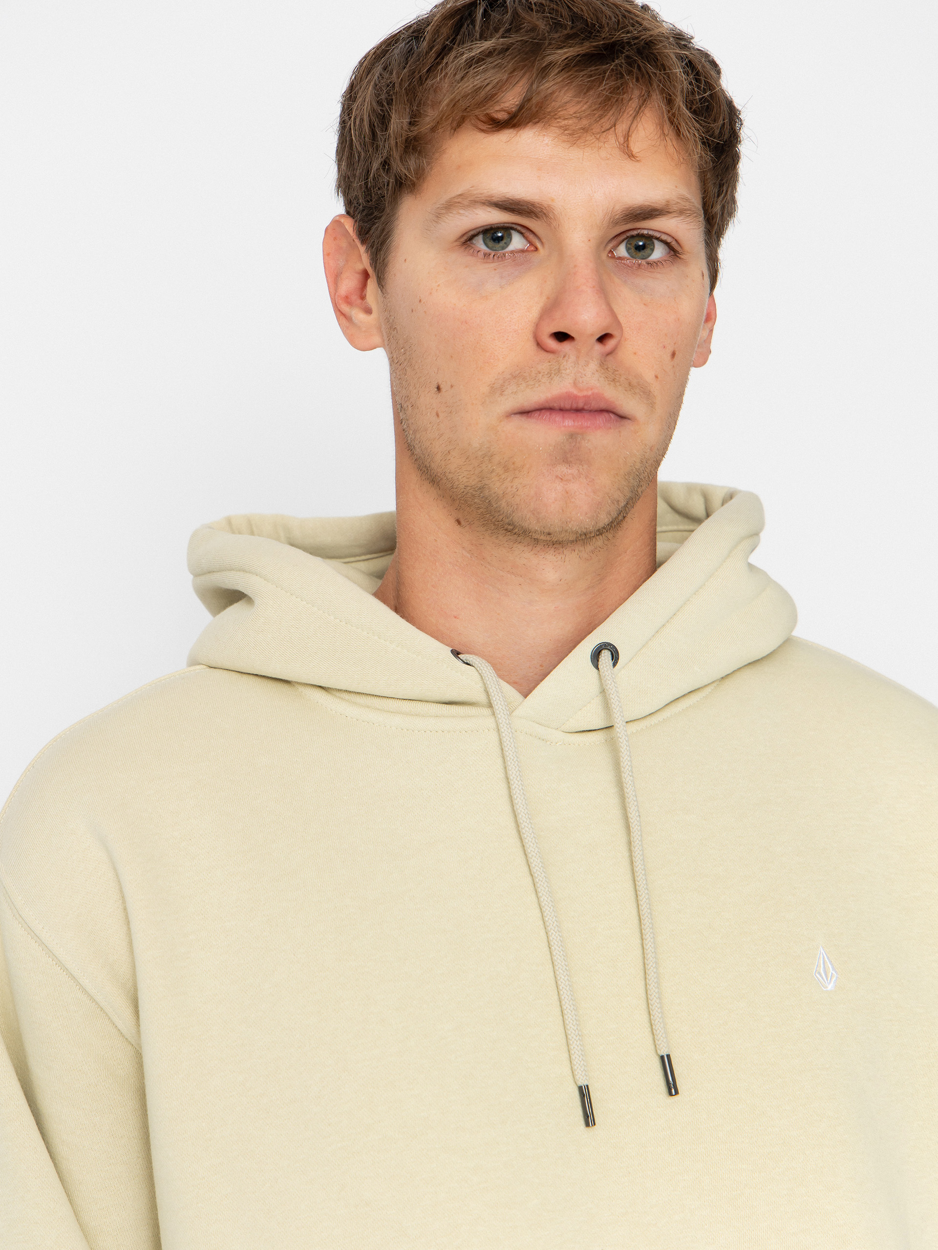 Hanorac cu glugă Volcom Single Stone HD (light beige)