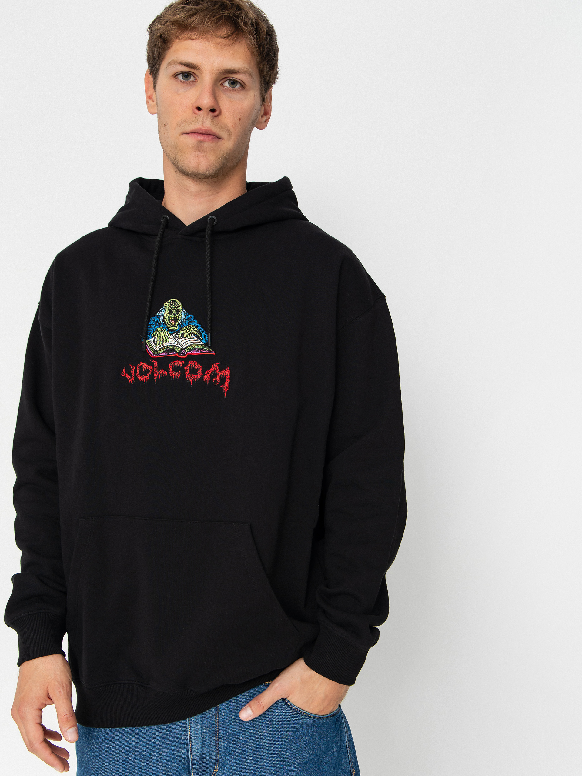 Hanorac cu glugă Volcom Fa Jj Villard HD (black)