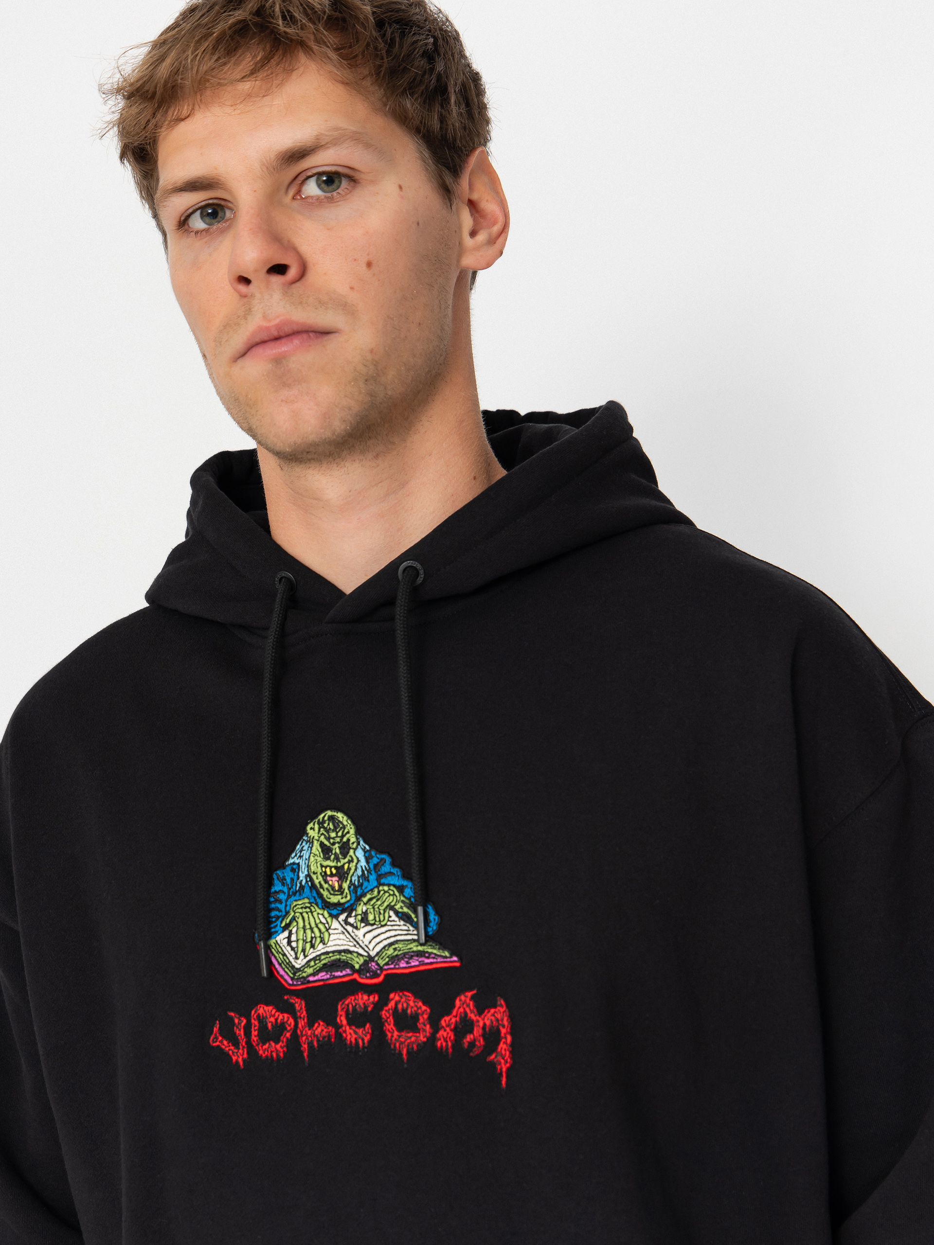 Hanorac cu glugă Volcom Fa Jj Villard HD (black)