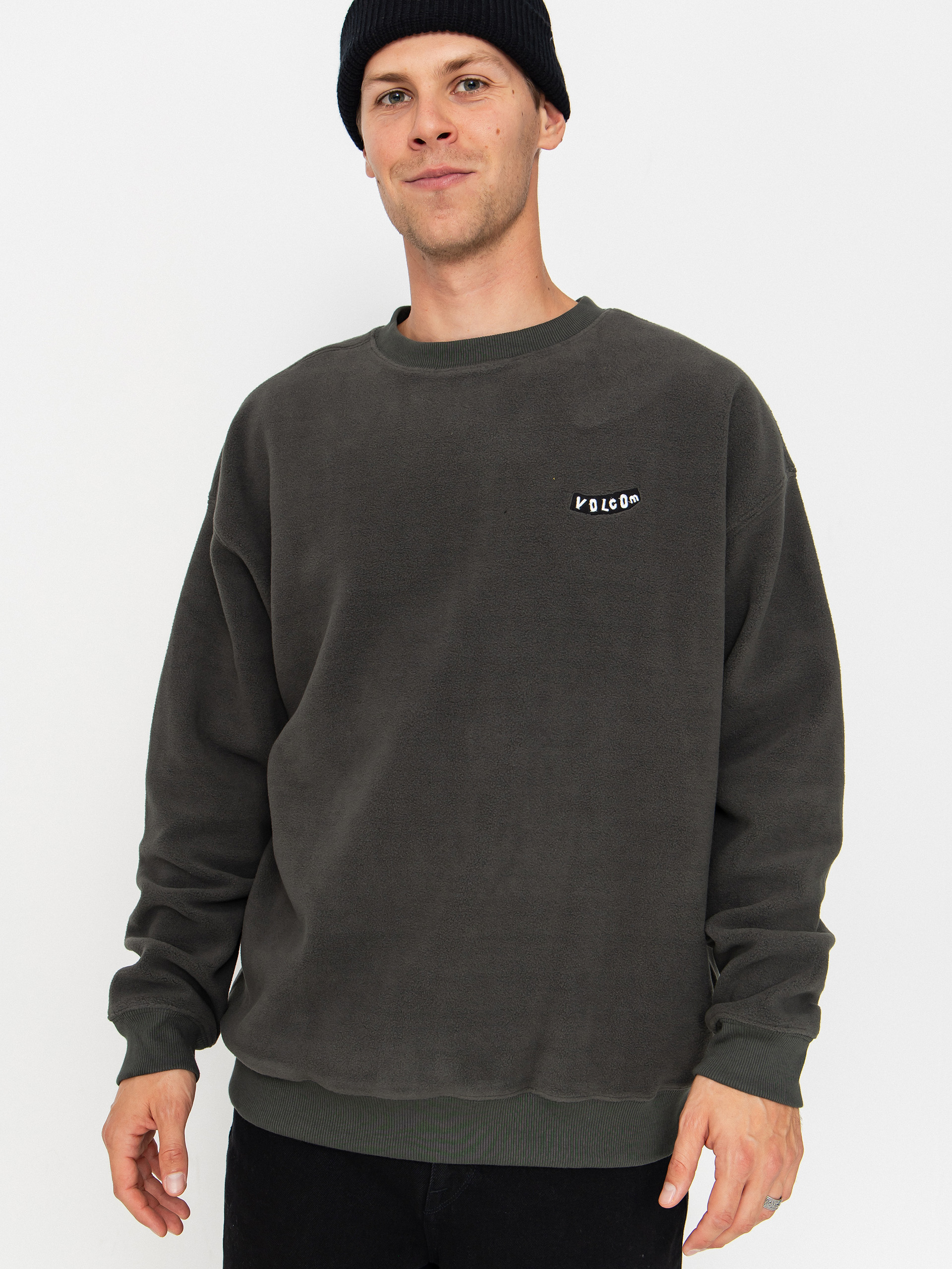 Hanorac Volcom Too Kool Lse Crew (rinsed black)