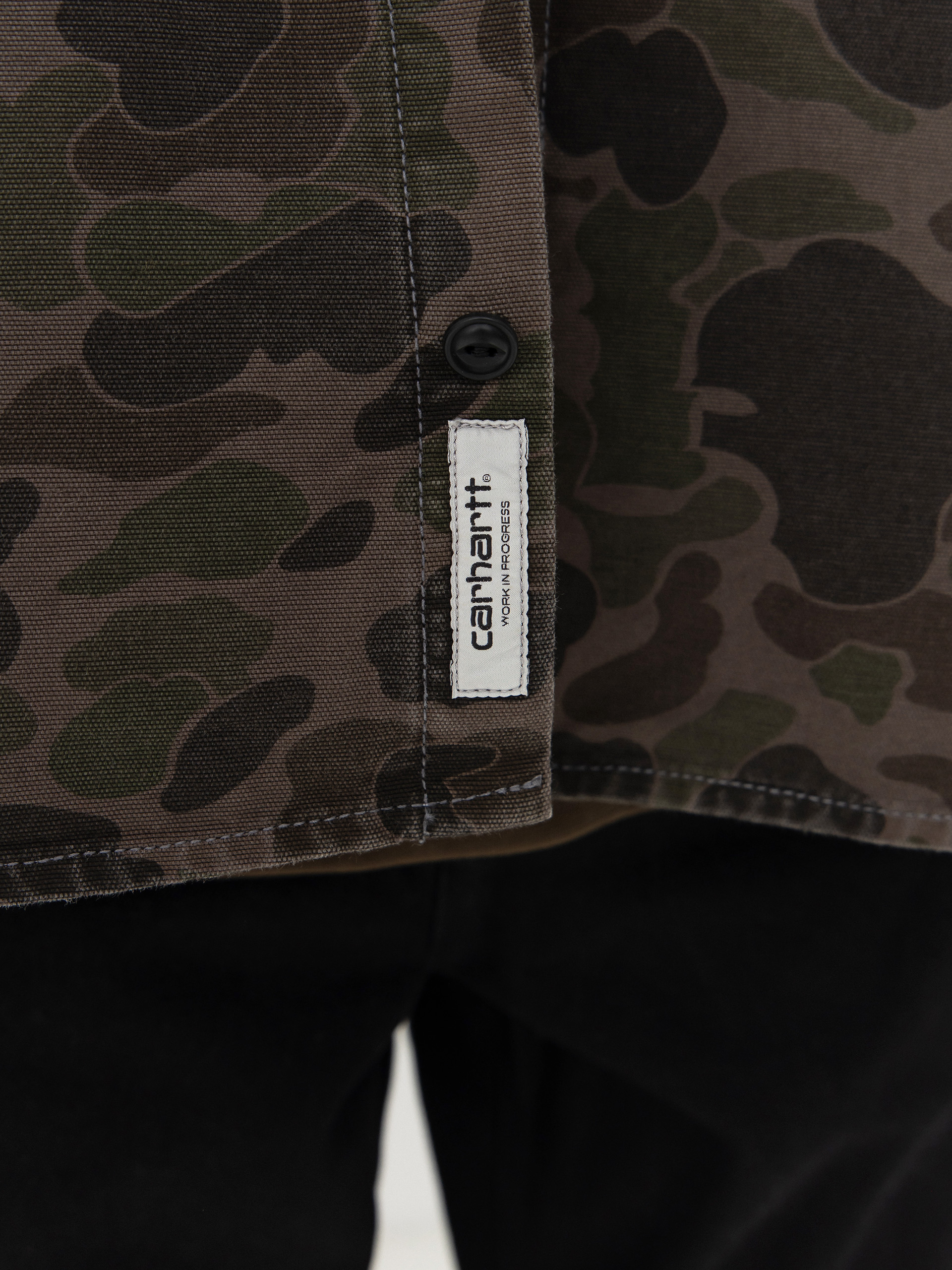Cămașă Carhartt WIP Duck (camo duck/green/porphyry/garment dyed)