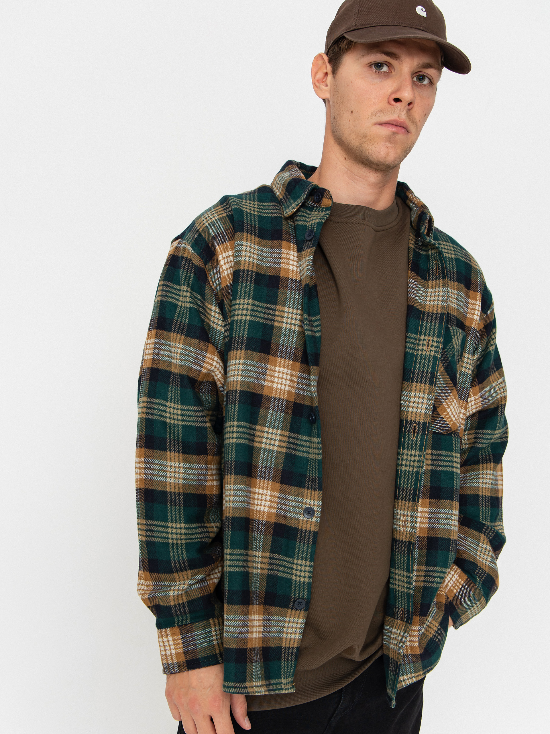 Cu0103mau0219u0103 Carhartt WIP Dern (dern check/hamilton brown)