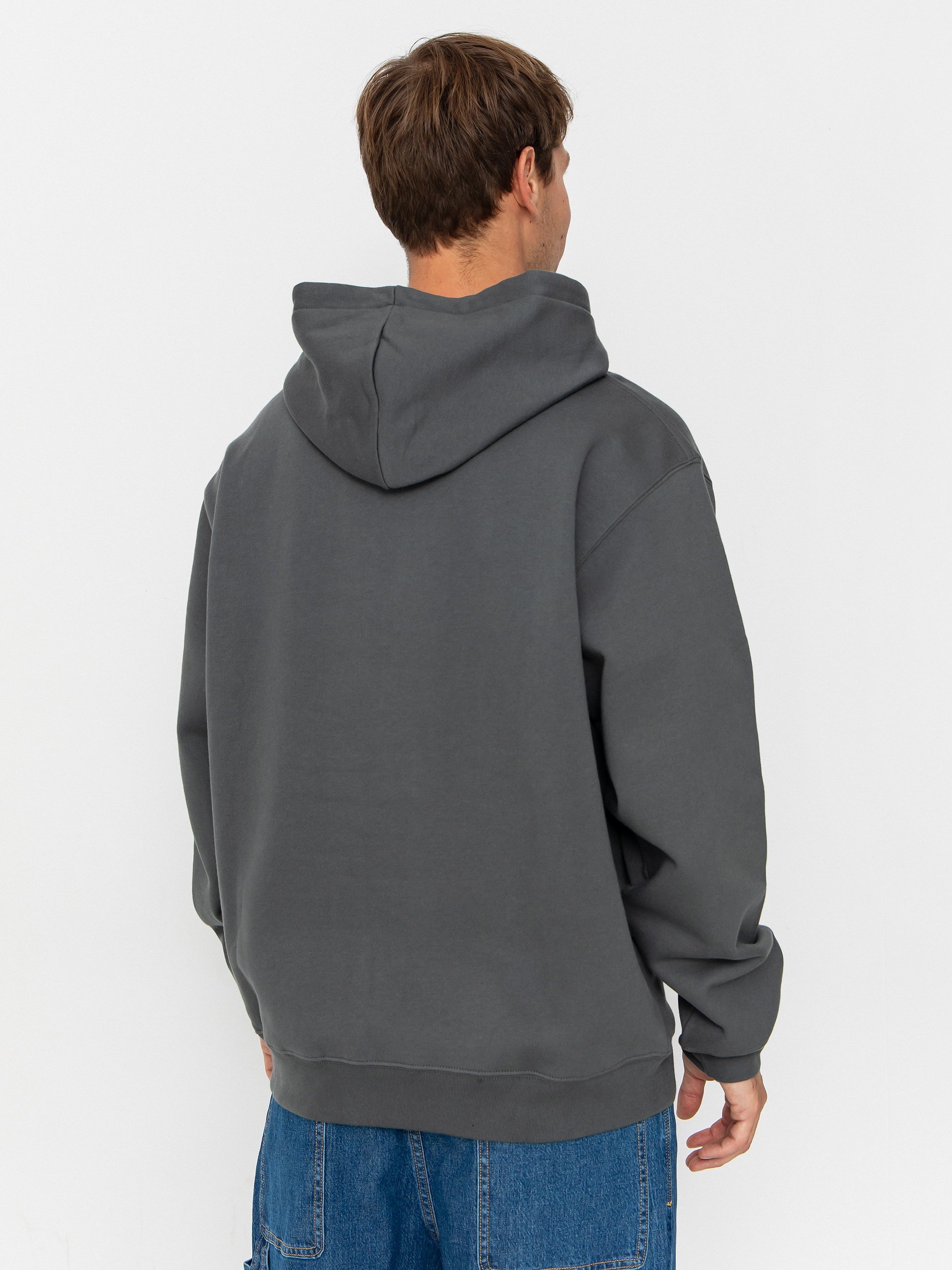 Hanorac cu glugă Polar Skate Dave Metal Logo HD (graphite)