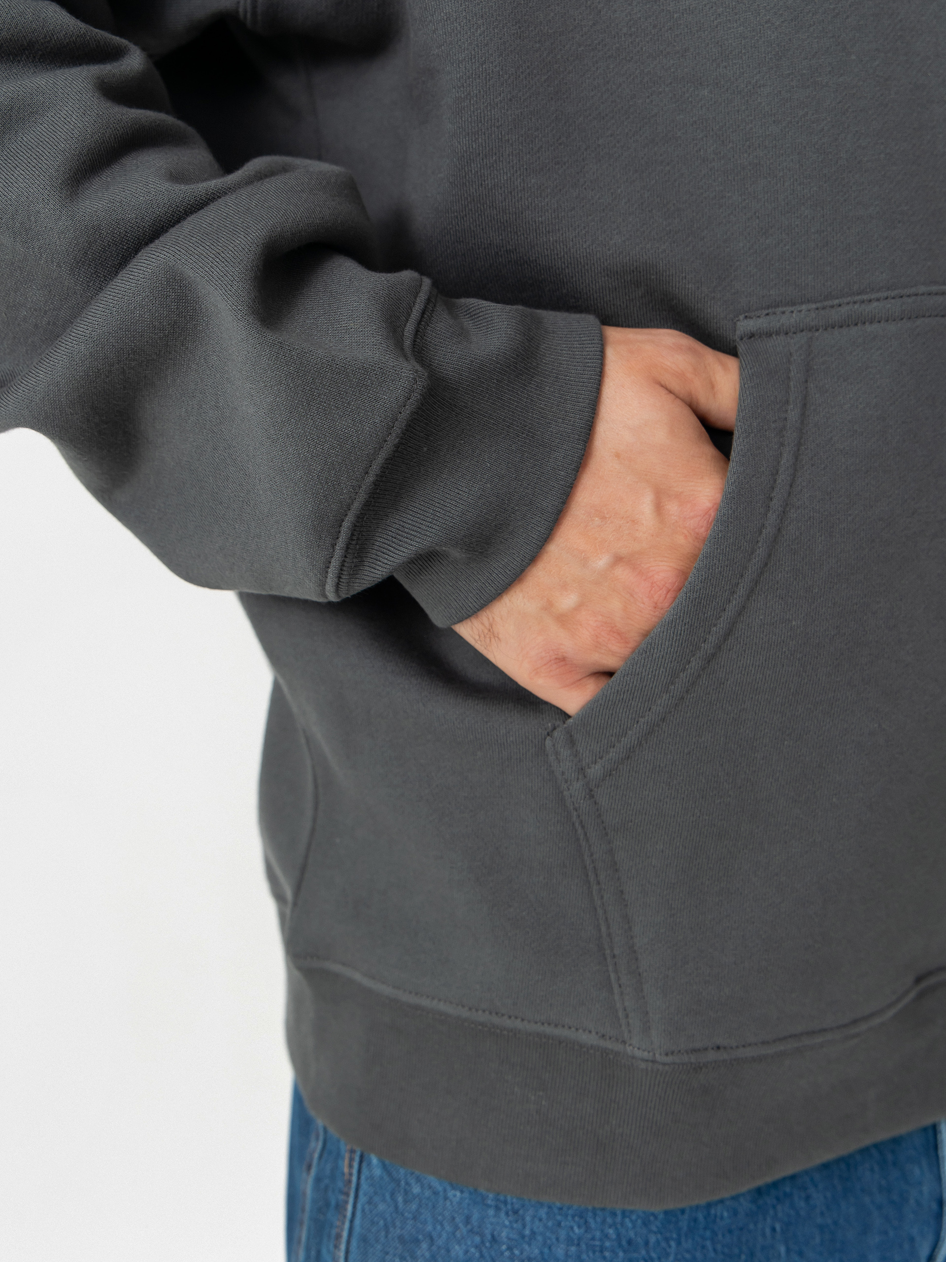 Hanorac cu glugă Polar Skate Dave Metal Logo HD (graphite)