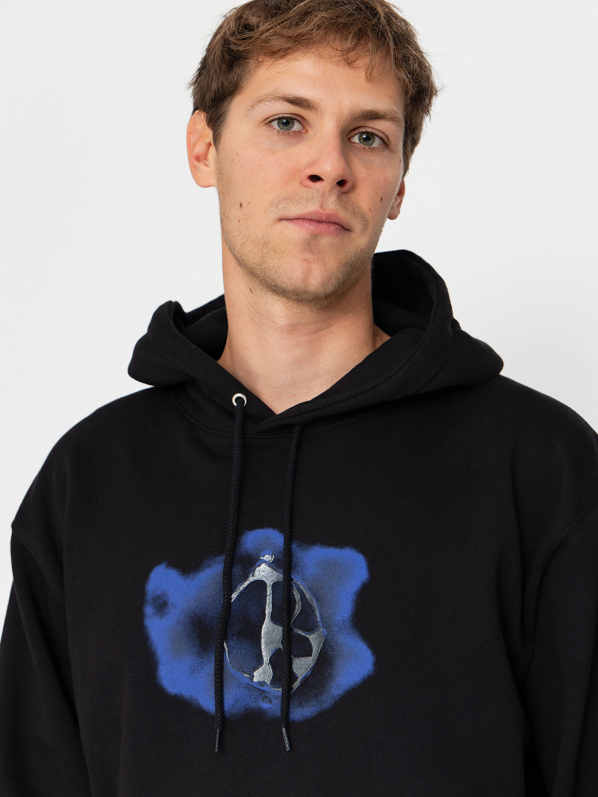 Hanorac cu glugă Polar Skate Dave Metal Logo HD (black)