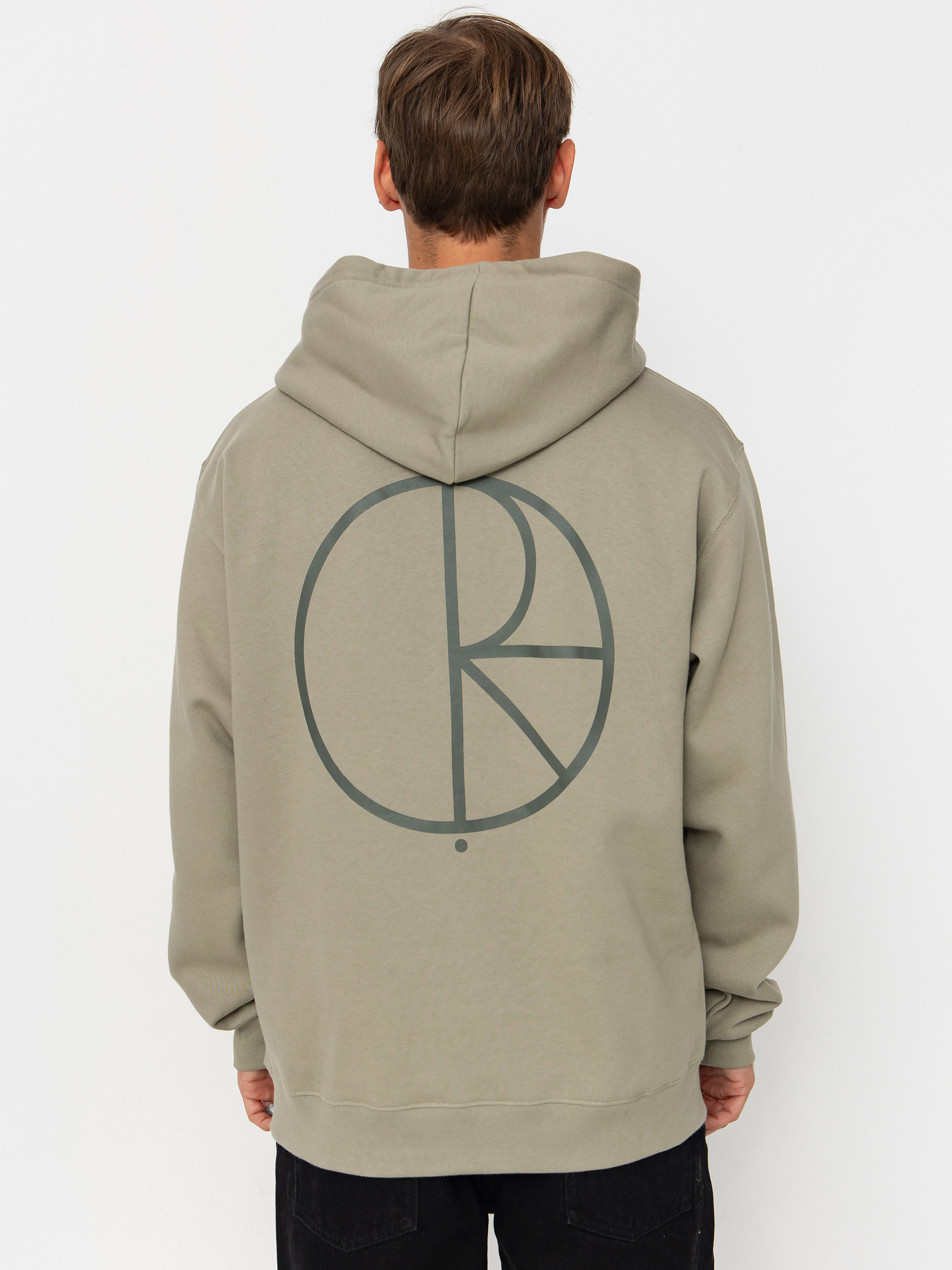 Hanorac cu glugă Polar Skate Dave Stroke Logo HD (vetiver)